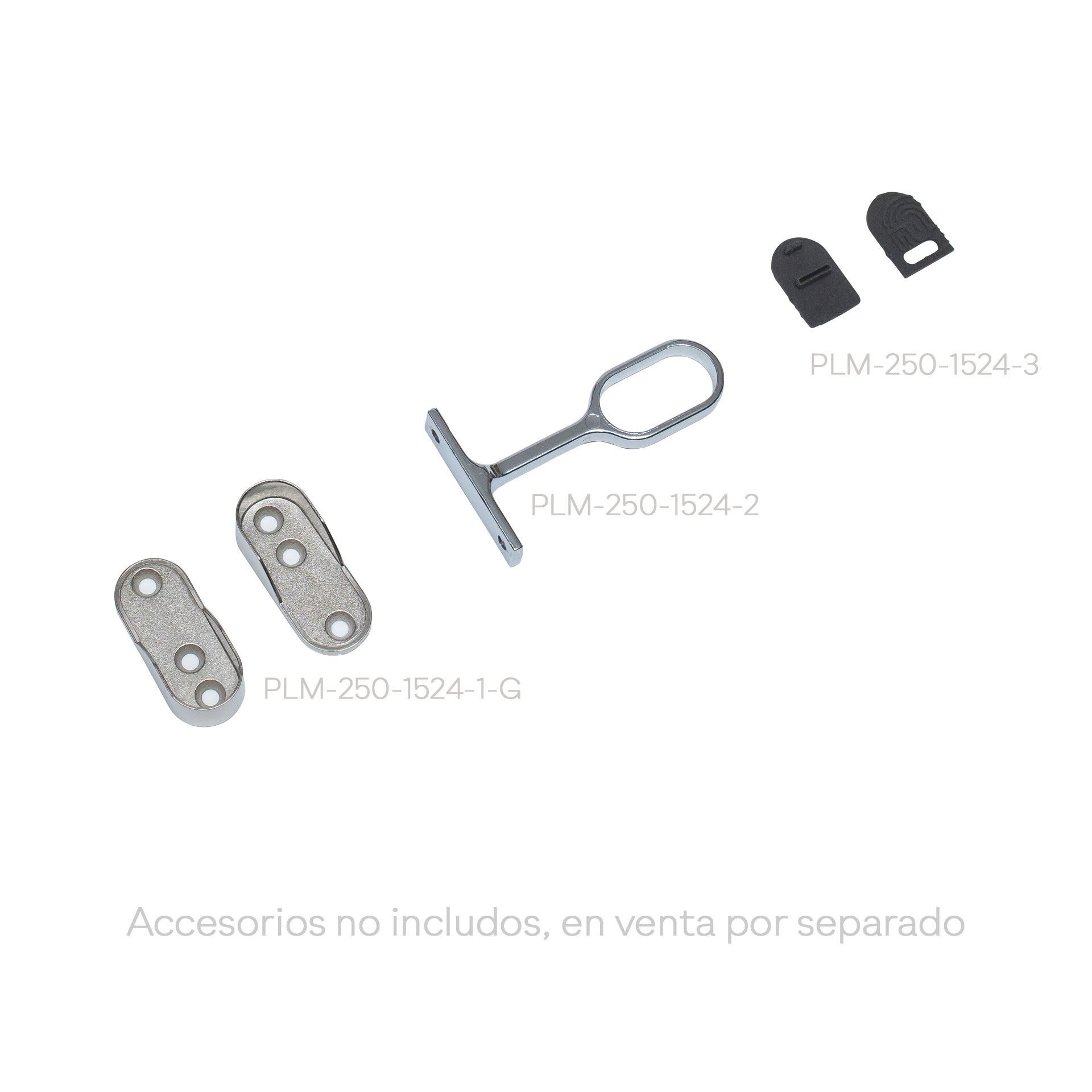 Perfil lineal de aluminio para closet en color aluminio