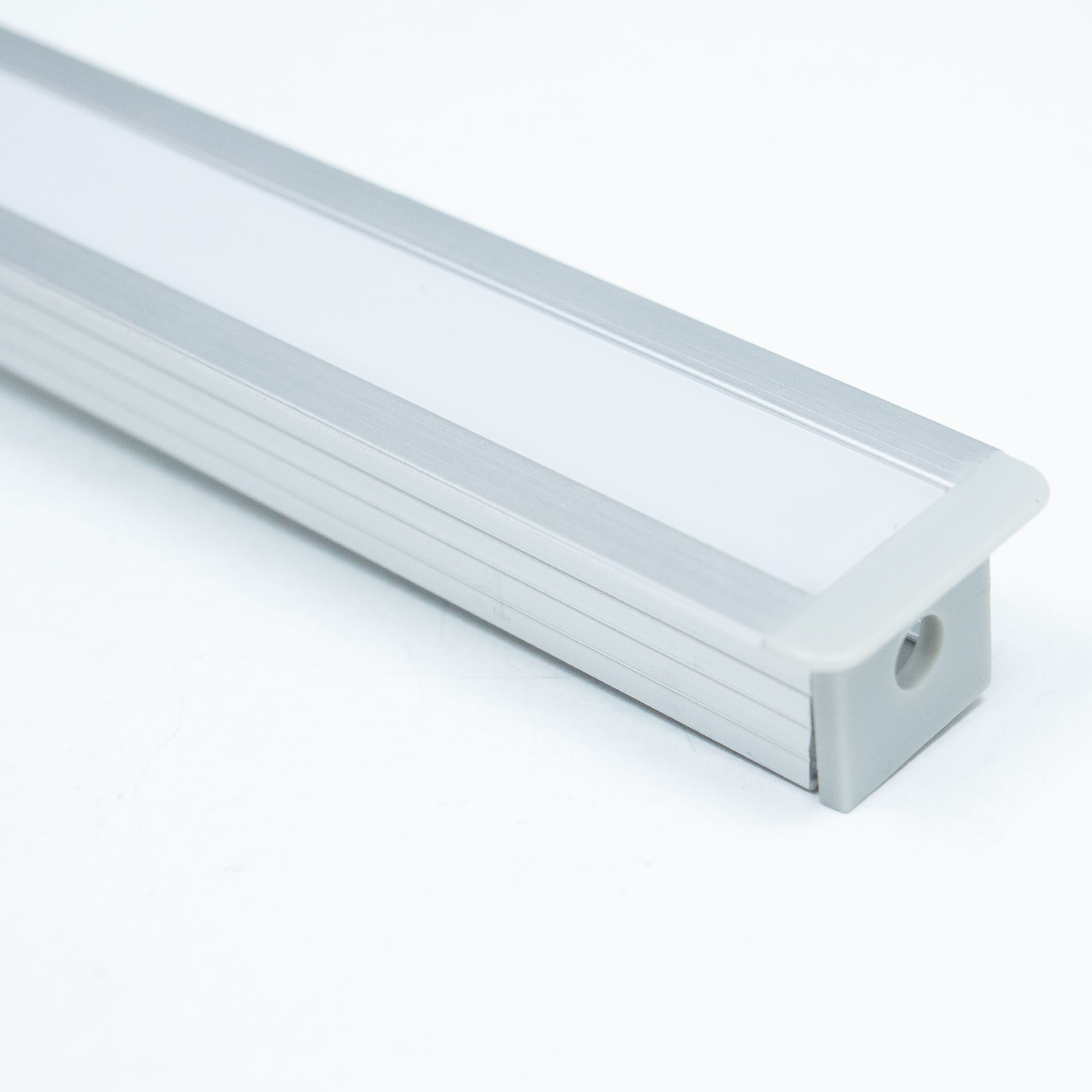 KIT de perfil lineal para empotrar color aluminio