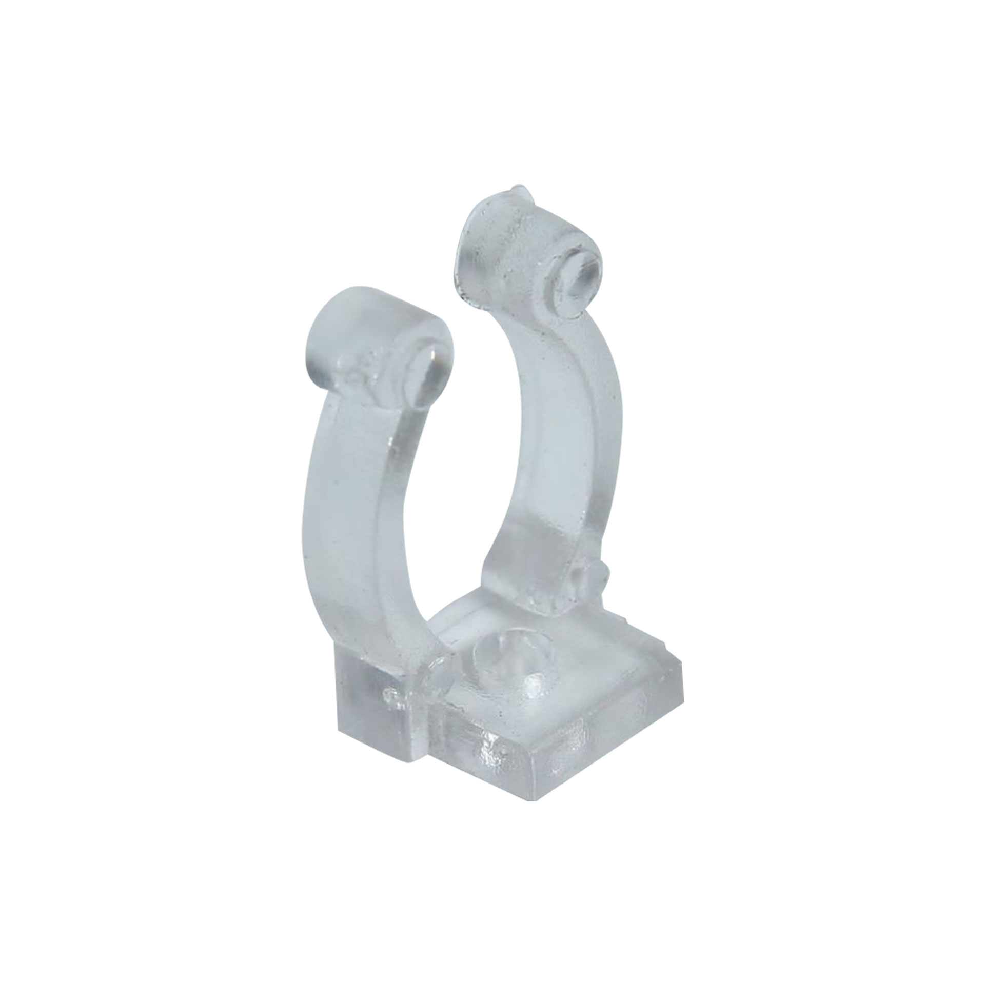 Set de 10 clips de plástico de montaje para manguera de LED 2 hilos