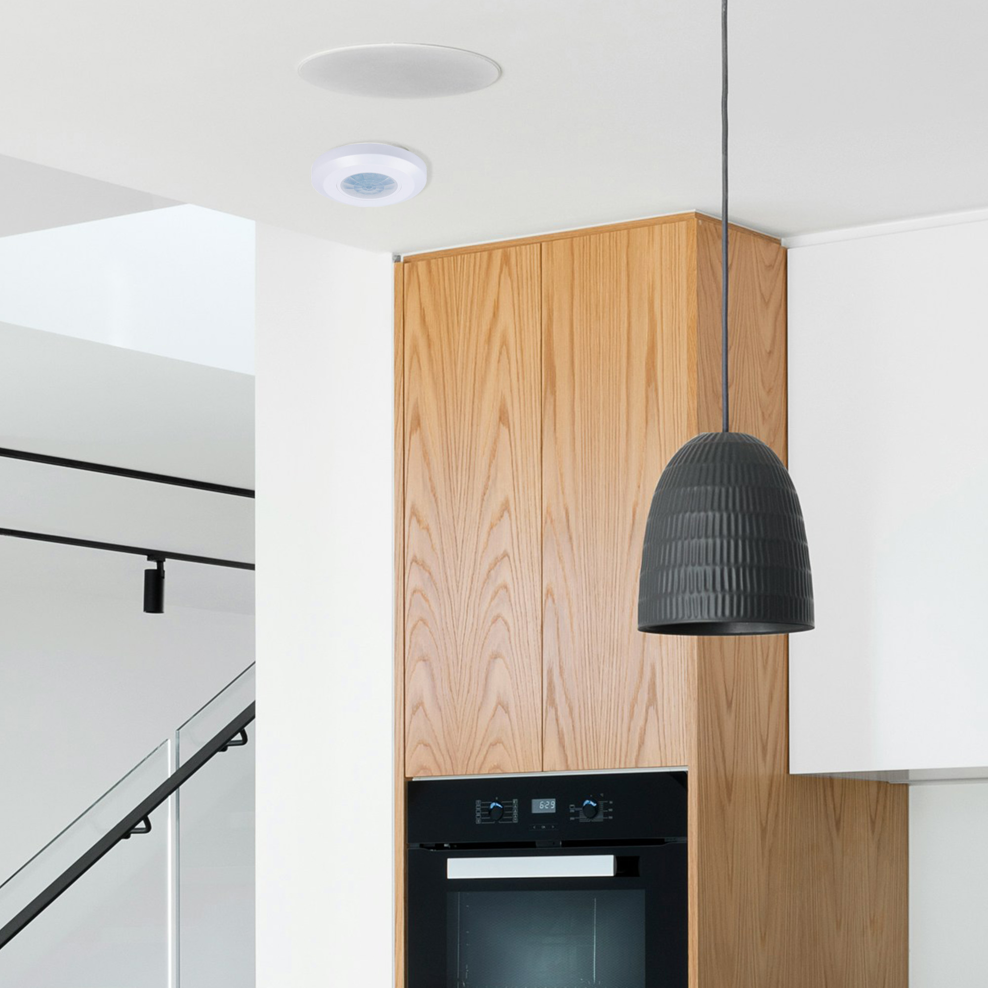 Sensor de movimiento 360° infrarrojo de triple sensor para interior