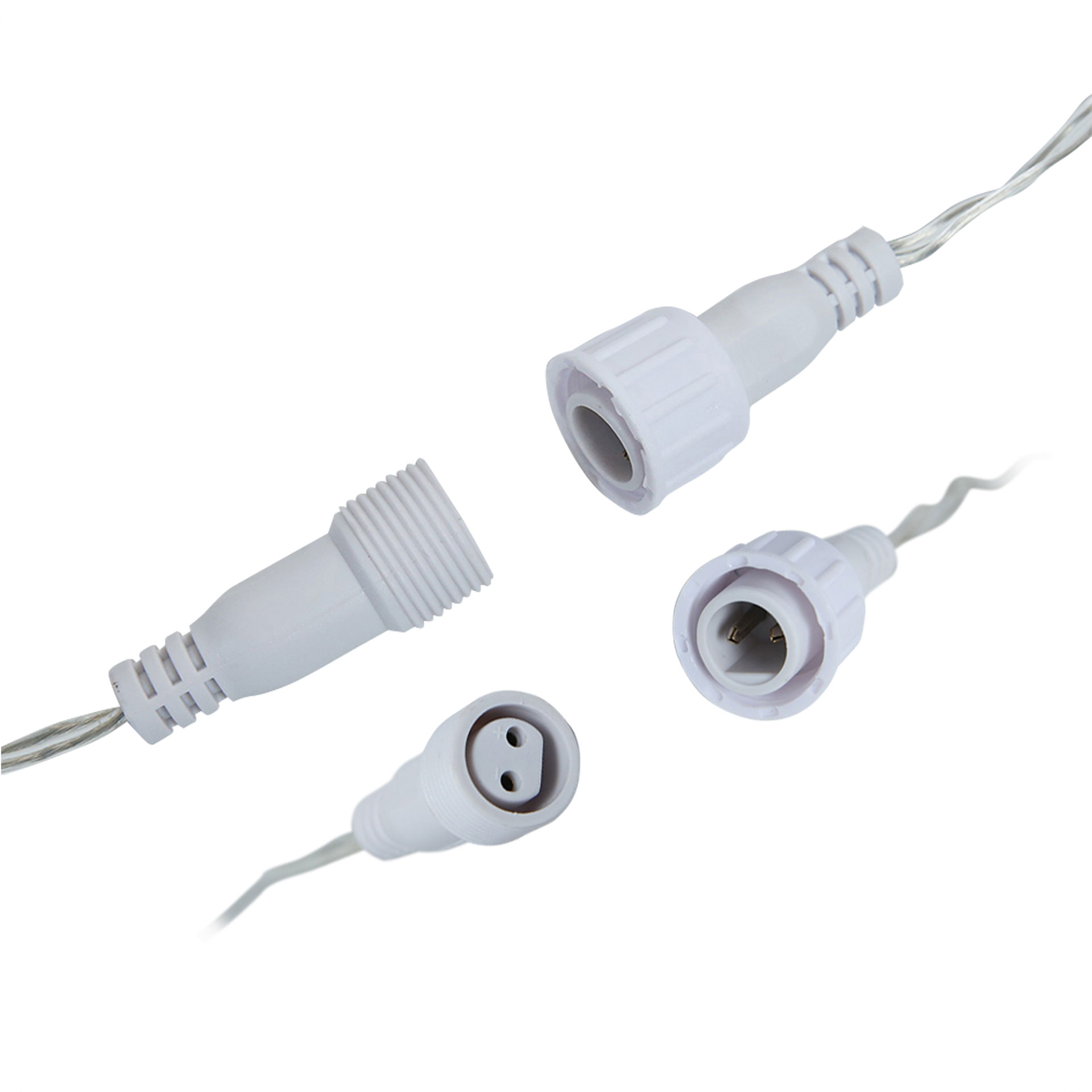 Serie Con Guirnalda Led color blanco cálido