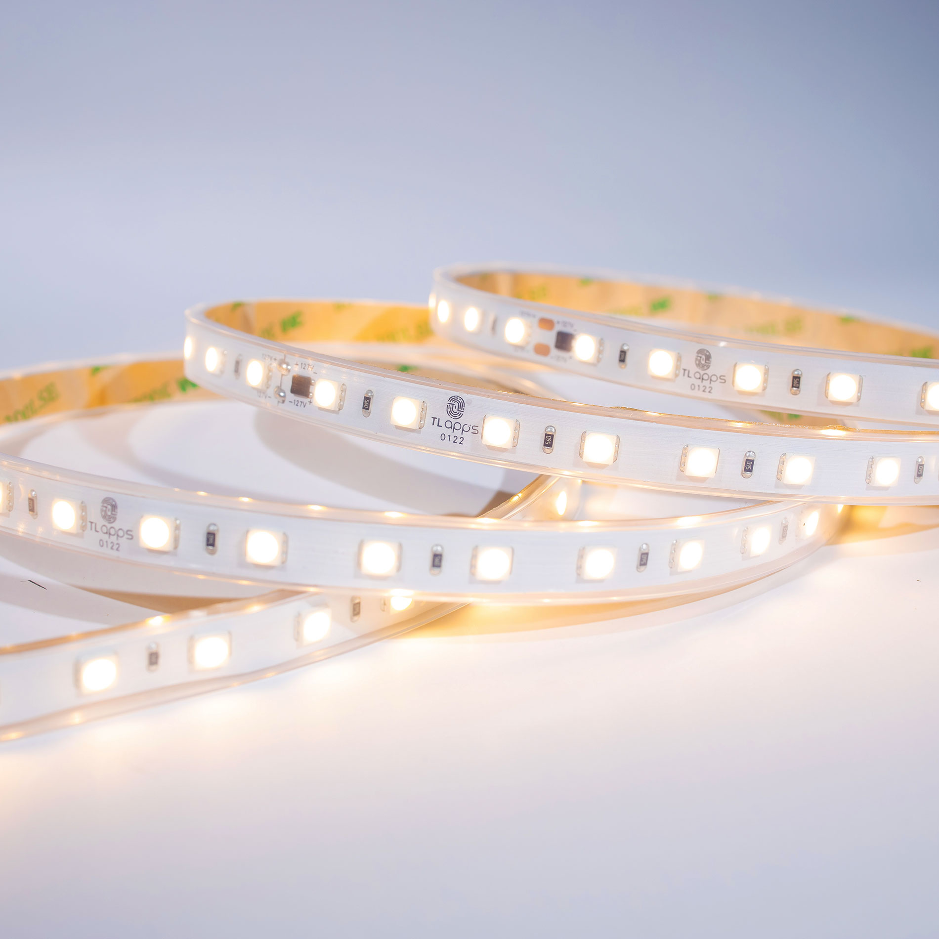 TIRA FLEXIBLE 60 LEDS |POR METRO, 5050 SMD 127 V, EXTERIOR / 2500K