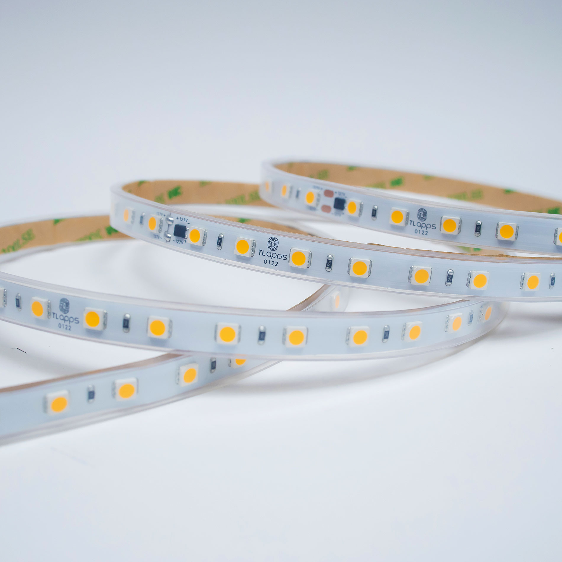 TIRA FLEXIBLE 60 LEDS |POR METRO, 5050 SMD 127 V, EXTERIOR / 2500K