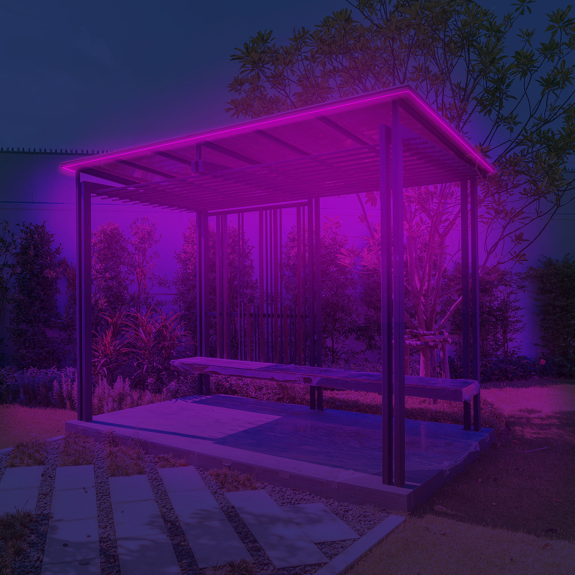 Manguera Plana RGB 5 metros Para Exterior