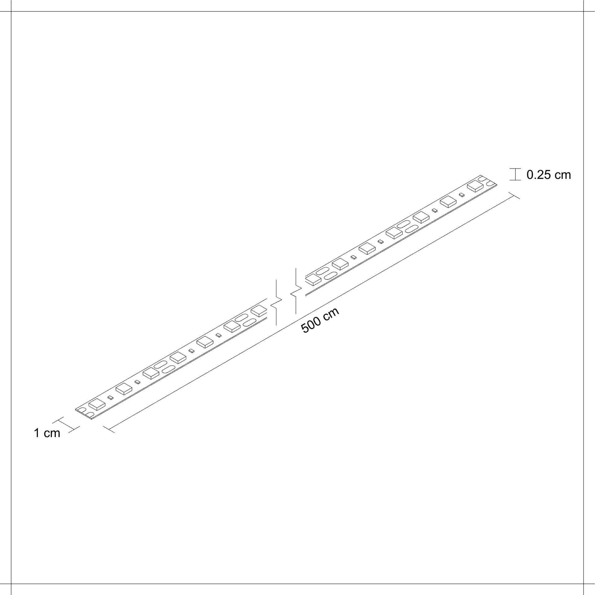 Tira Flexible 60 Leds X Metro, 5050 SMD, Interior Luz de día