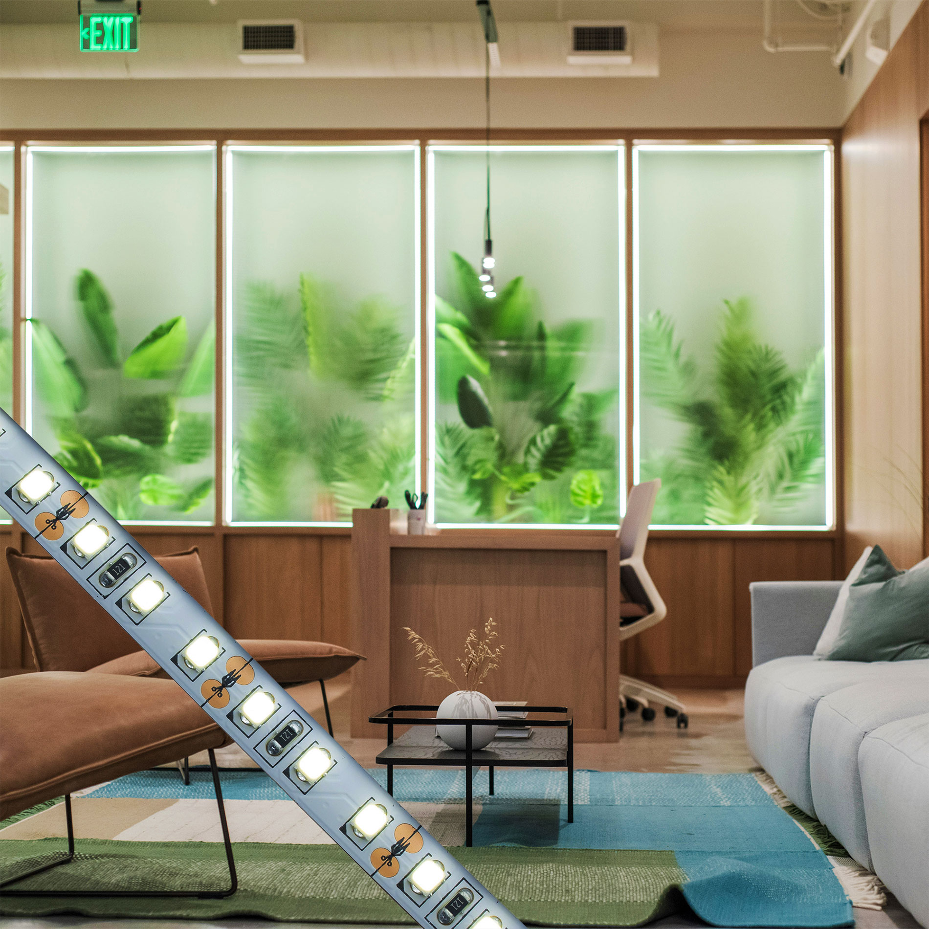 TIRA FLEXIBLE 120 LEDS POR METRO, 2835 SMD, INTERIOR / LUZ DE DÍA