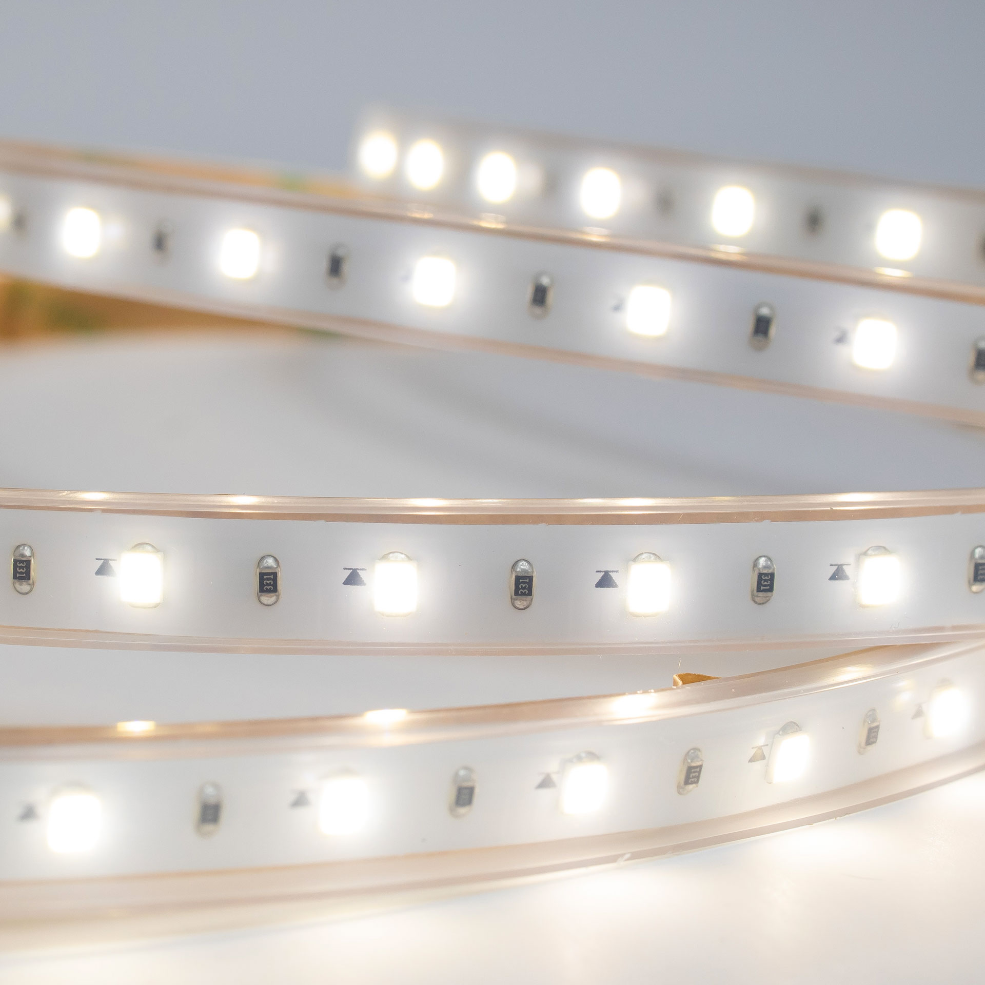 Tira flexible 60 LEDs x metro, 2835 SMD 127 V, exterior color blanco neutro