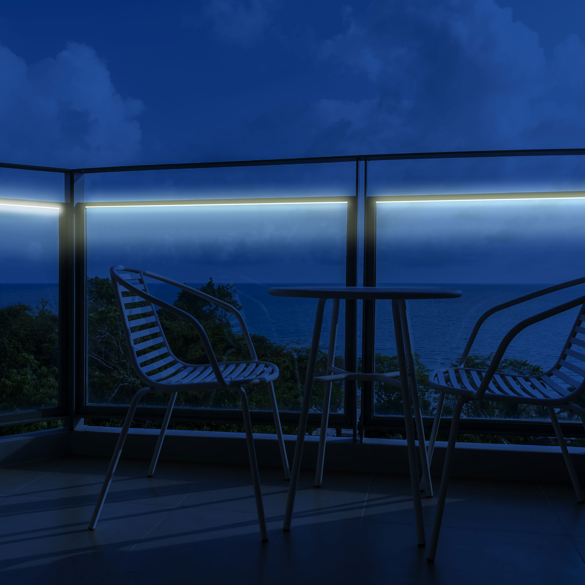 Tira flexible 60 LEDs x metro, 2835 SMD 127 V, exterior color blanco neutro