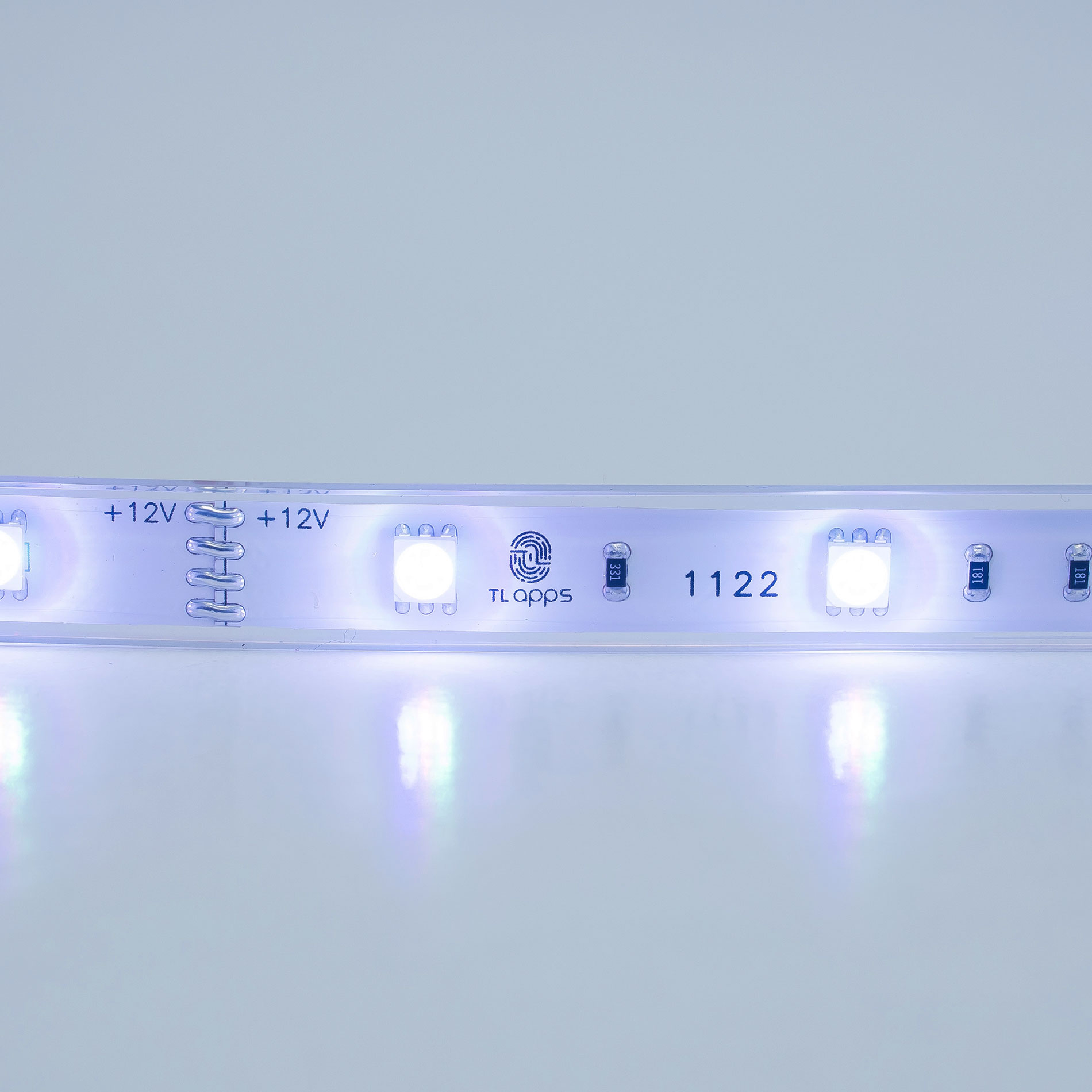TIRA FLEXIBLE 30 LEDS POR METRO, 5050 SMD, SUMERGIBLE / RGB
