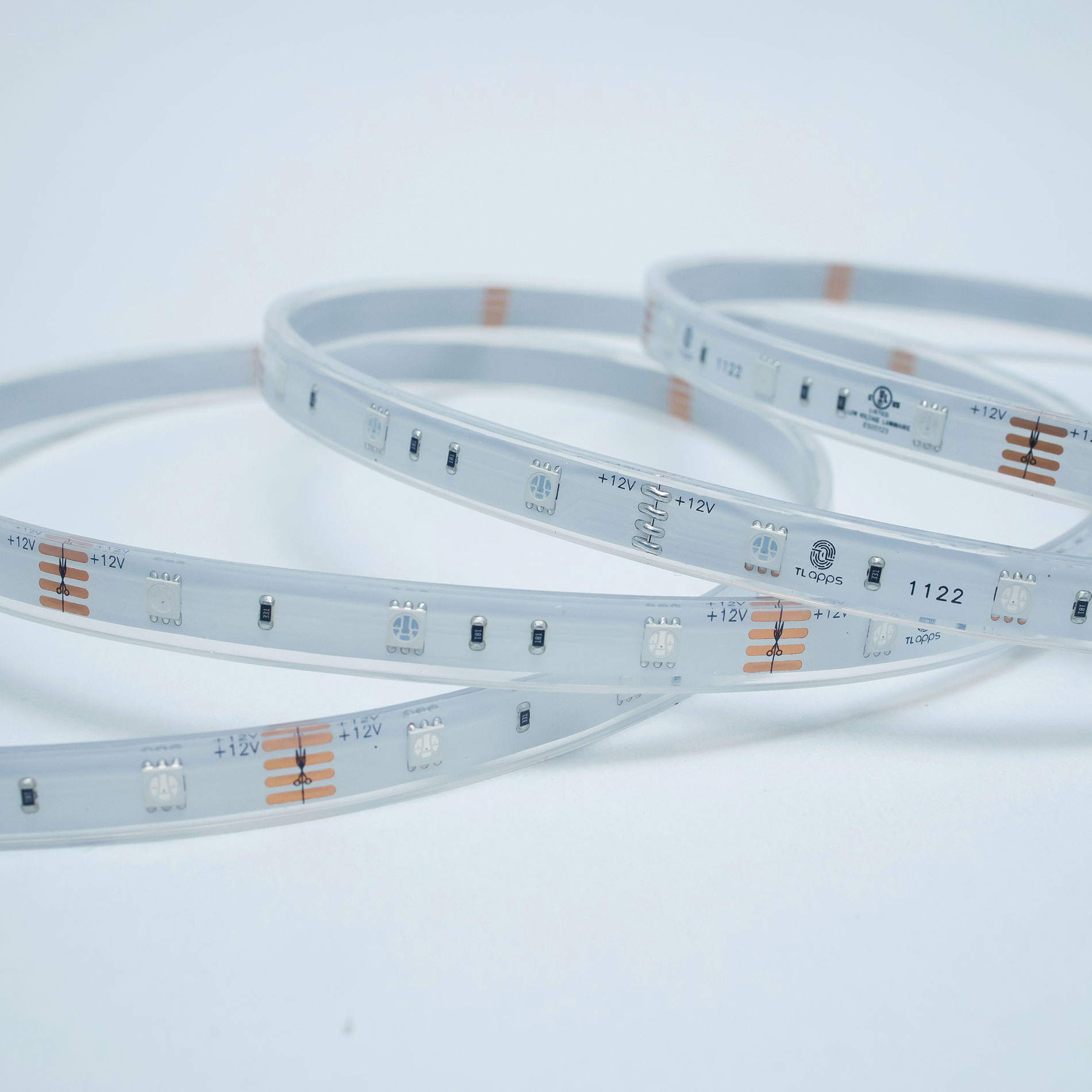 TIRA FLEXIBLE 30 LEDS POR METRO, 5050 SMD, SUMERGIBLE / RGB