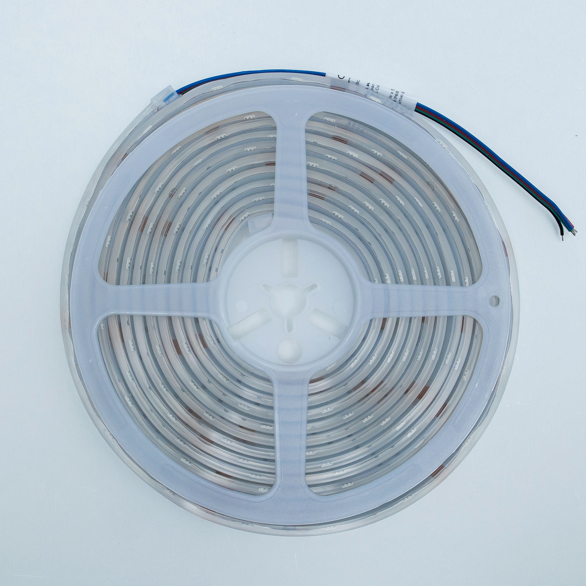 TIRA FLEXIBLE 30 LEDS POR METRO, 5050 SMD, SUMERGIBLE / RGB