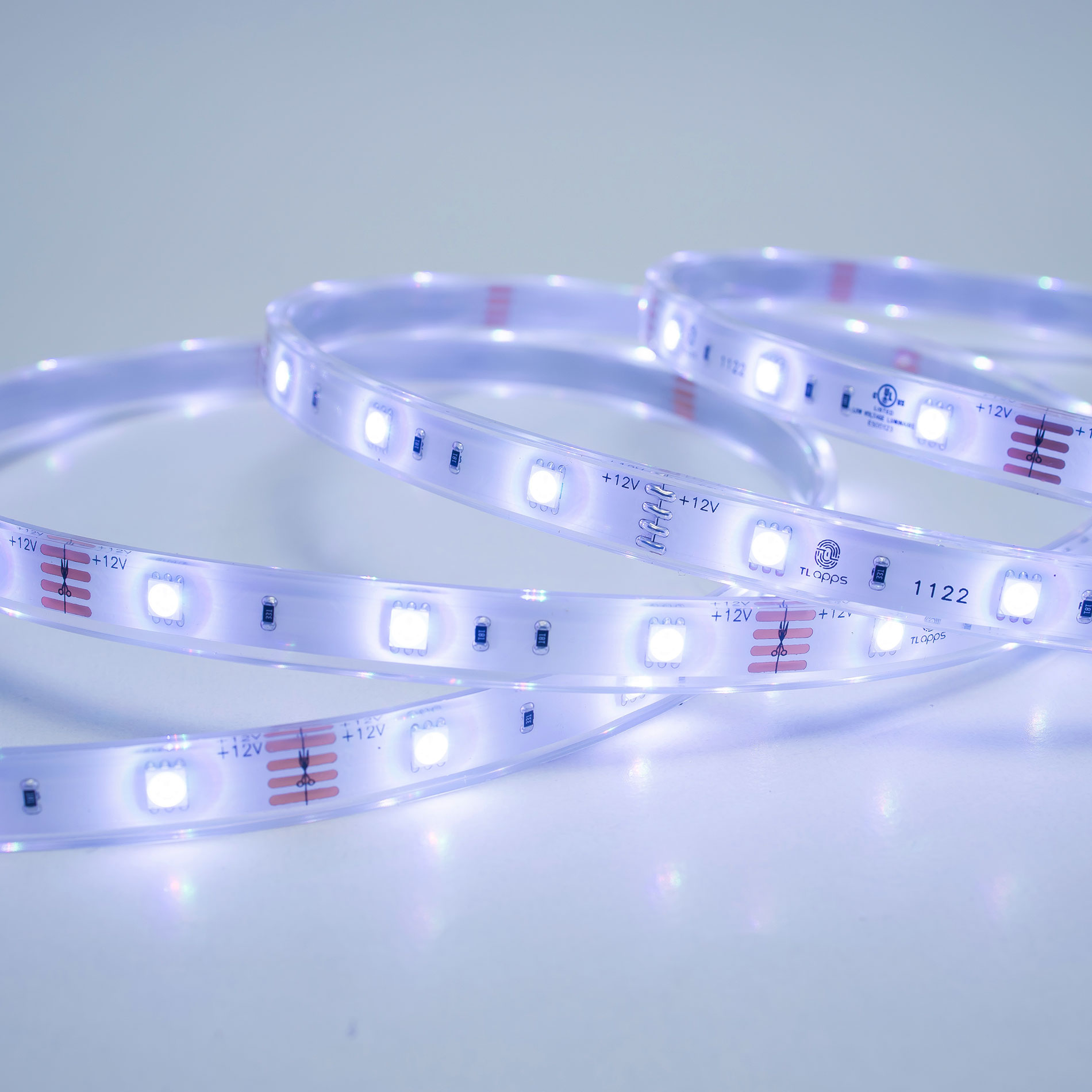 TIRA FLEXIBLE 30 LEDS POR METRO, 5050 SMD, SUMERGIBLE / RGB