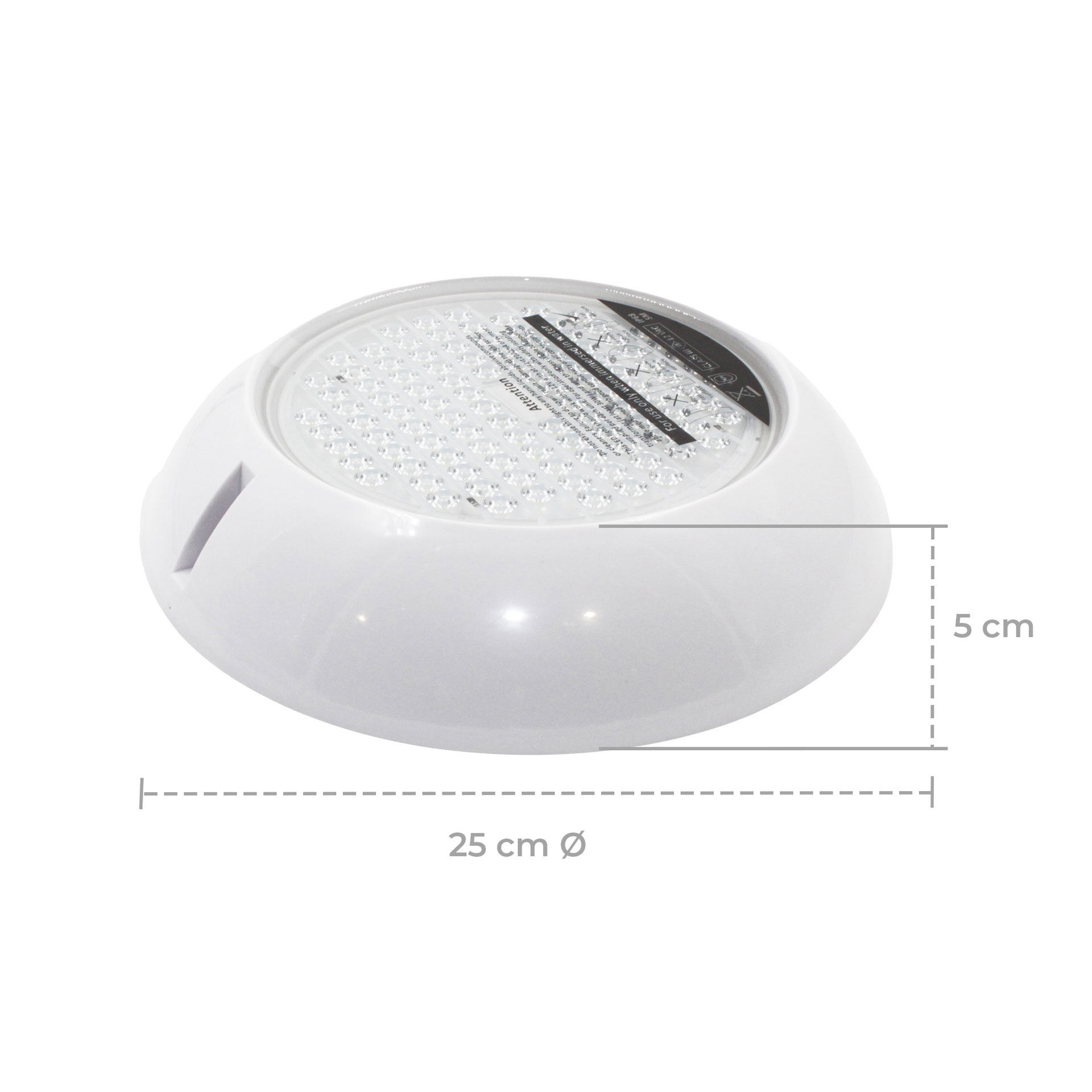 Luminario sumergible para piscinas monocromático