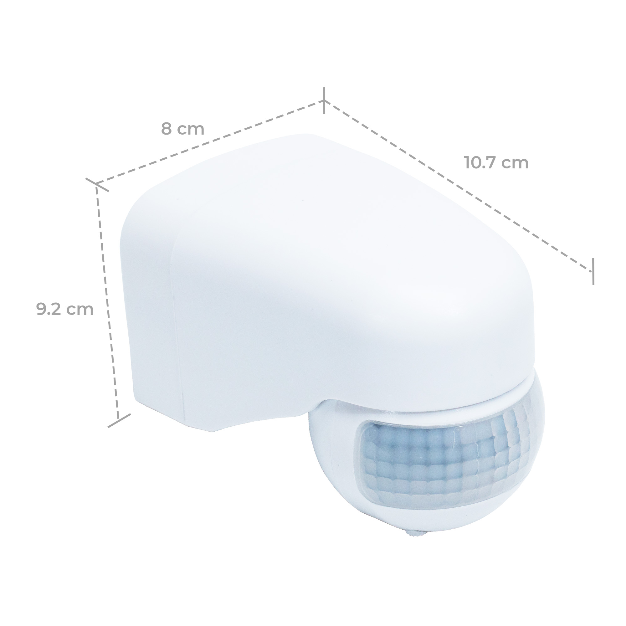 Sensor de movimiento infrarrojo para pared  uso interior - Exterior