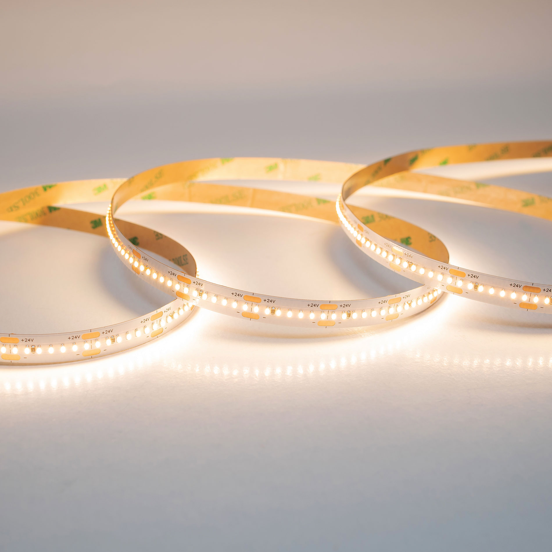 TIRA FLEXIBLE 280 LEDS POR METRO, 2110 SMD, INTERIOR / BLANCO CALIDO