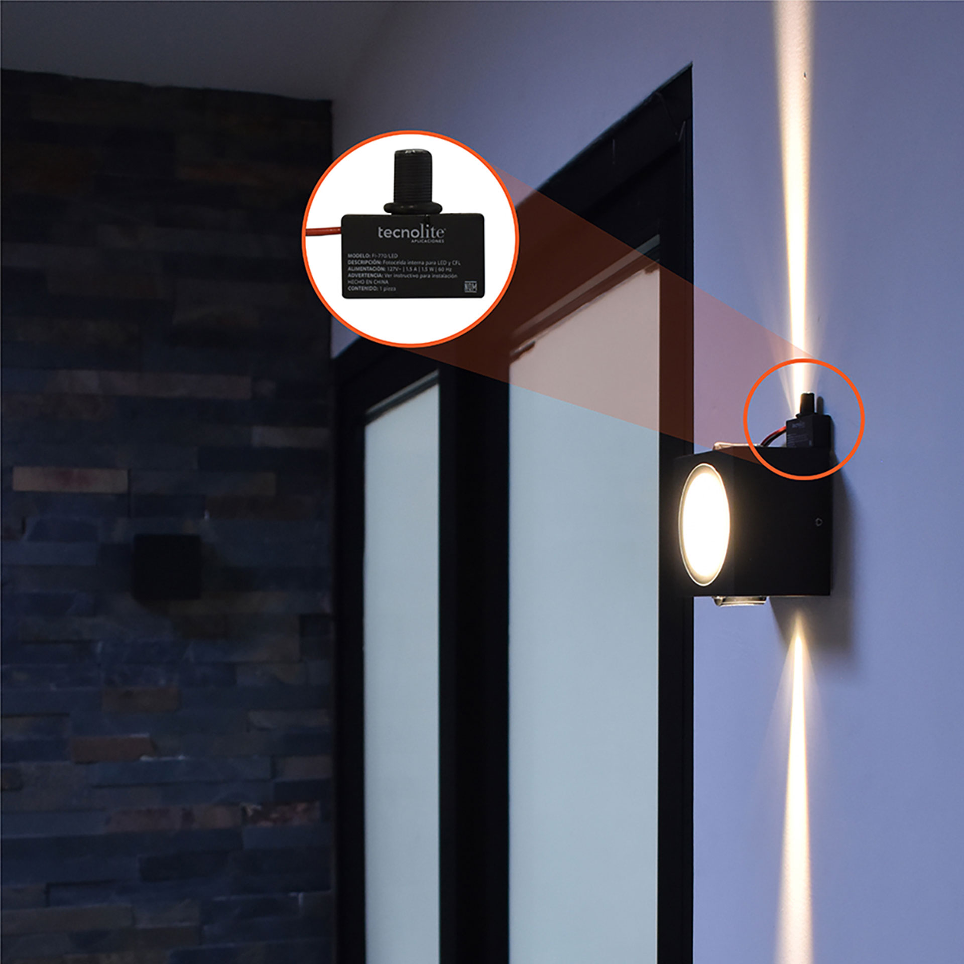 Fotocelda interna de LED para uso interior