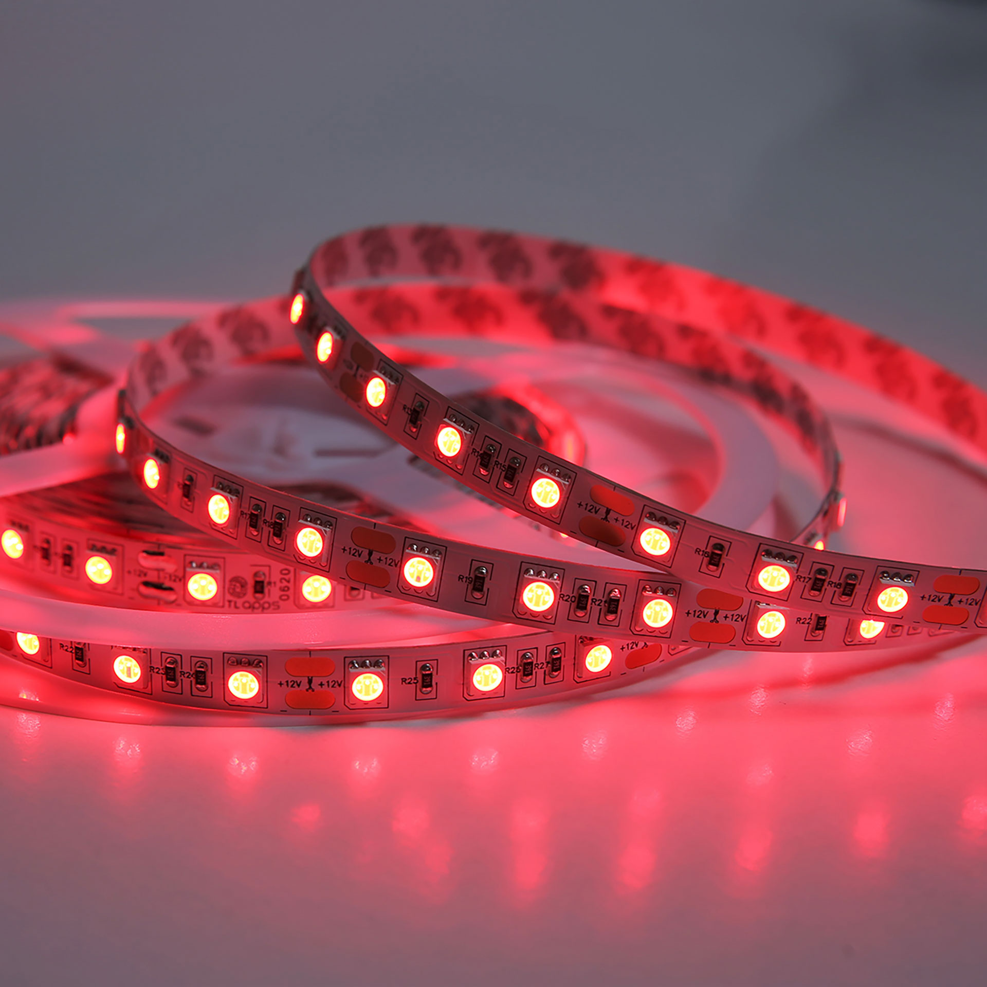 Tira Flexible 60 Leds X Metro, 5050 SMD, Interior Rojo