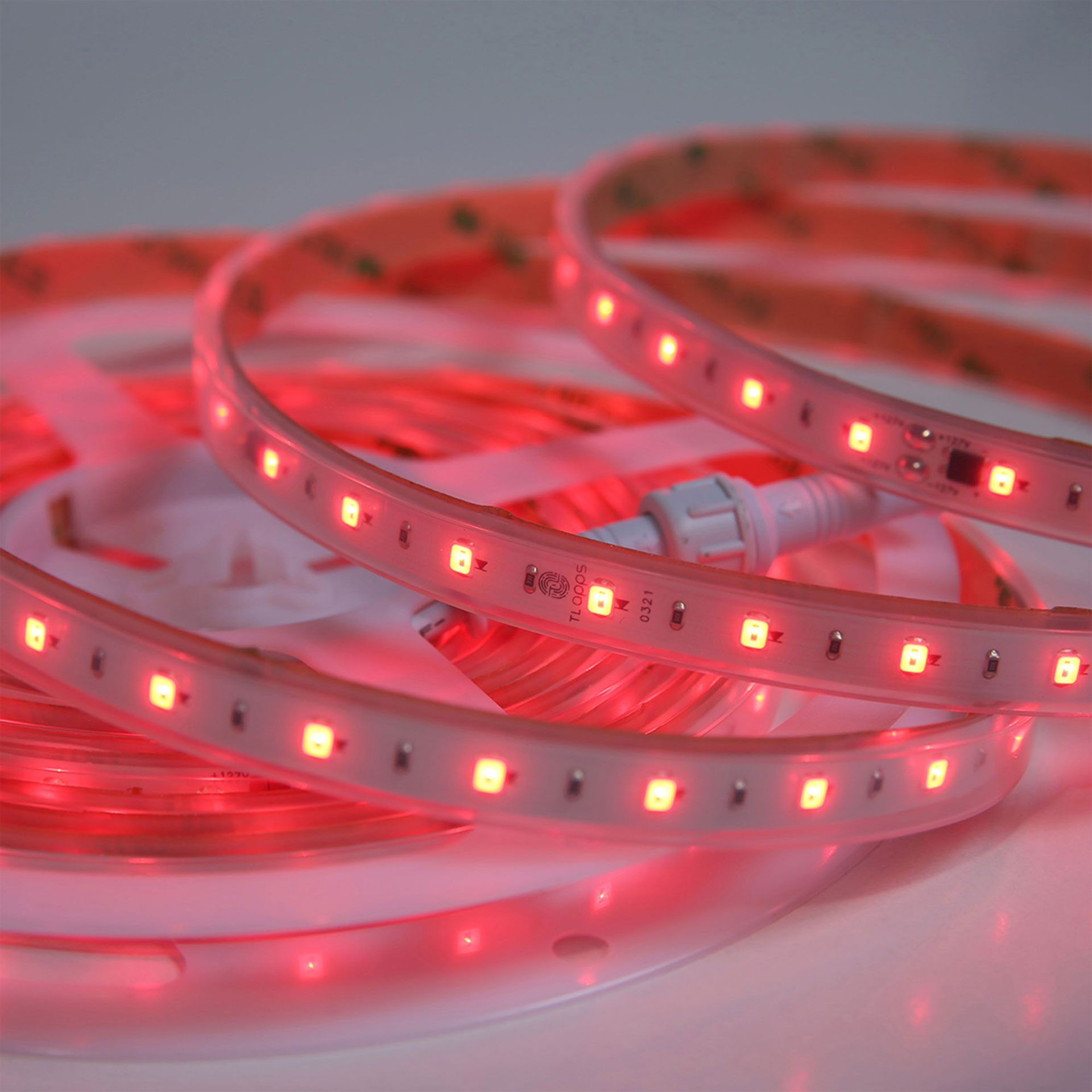 Tira Flexible 60 Leds X Metro, 2835 SMD 127 V, Exterior rojo