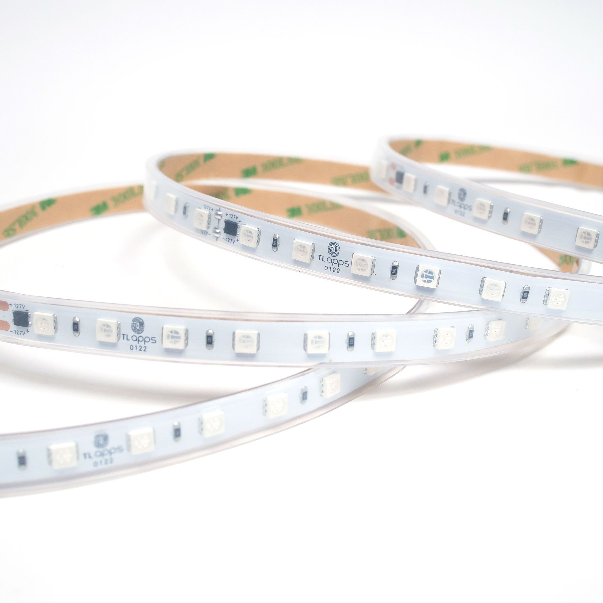 Tira Flexible 60 Leds X Metro, 5050 SMD 127 V, Exterior ambar