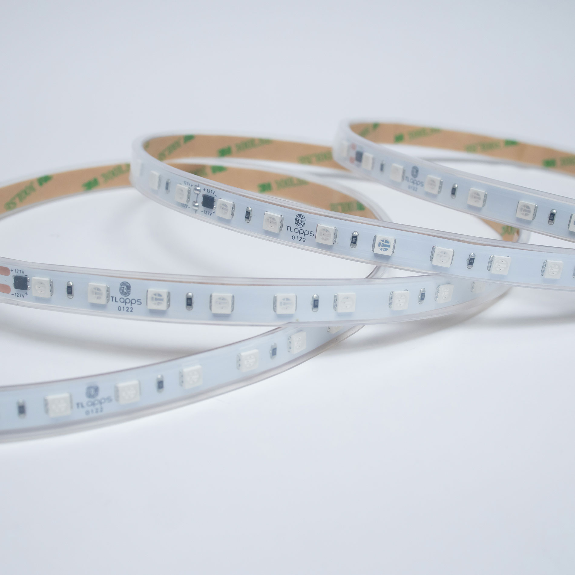 TIRA FLEXIBLE 60 LEDS |POR METRO, 5050 SMD 127 V, EXTERIOR / AMBAR