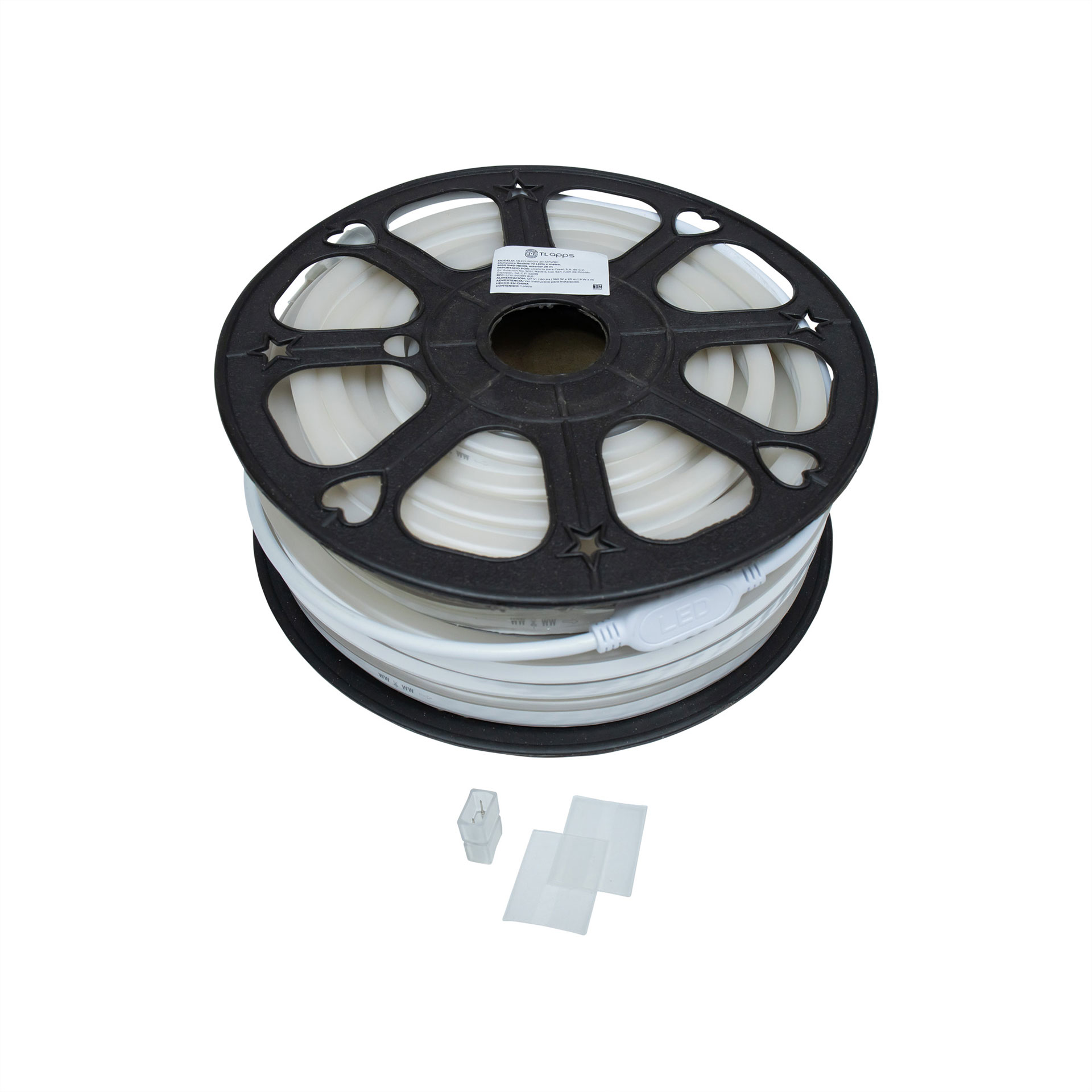 Manguera flexible 120 LEDs  por metro, 2835 SMD NEÓN,  exterior 20 m. Luz de Día 