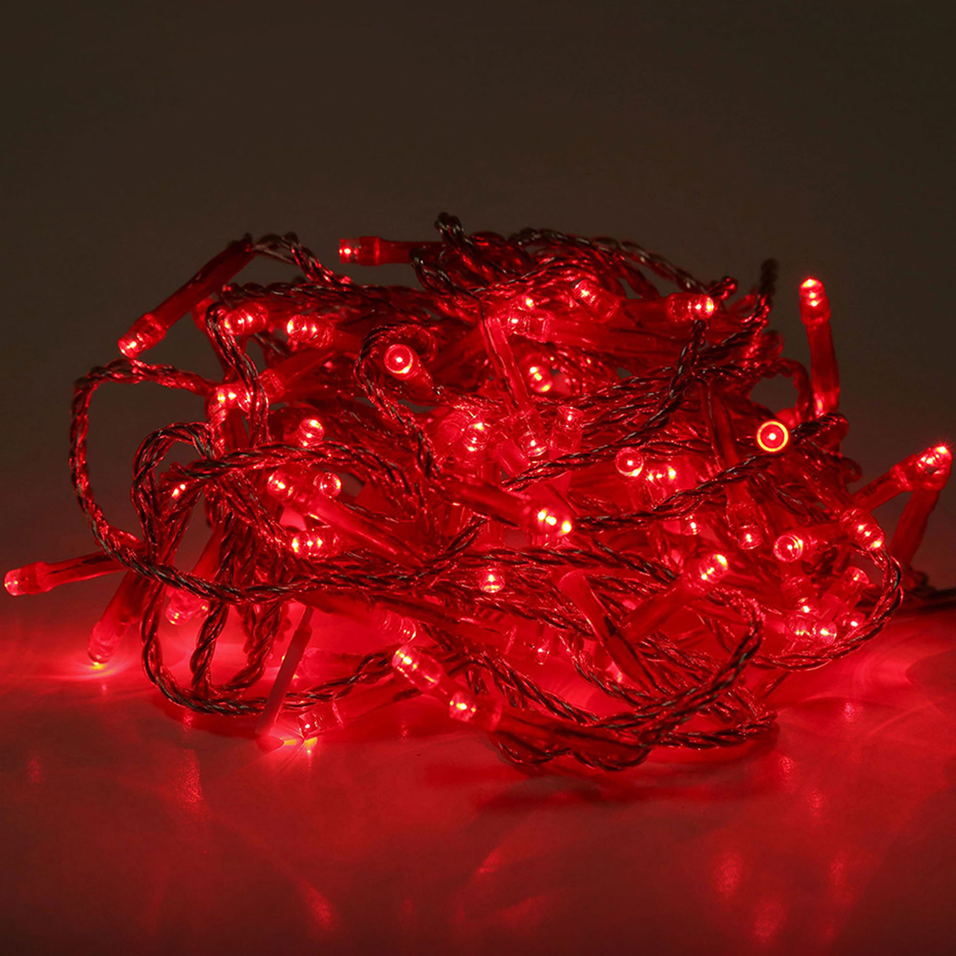 Serie Con Guirnalda Led color rojo