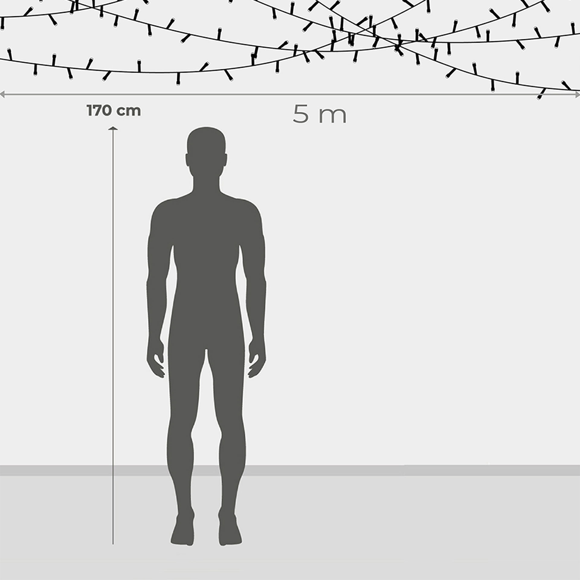 Serie Con Guirnalda Led color verde