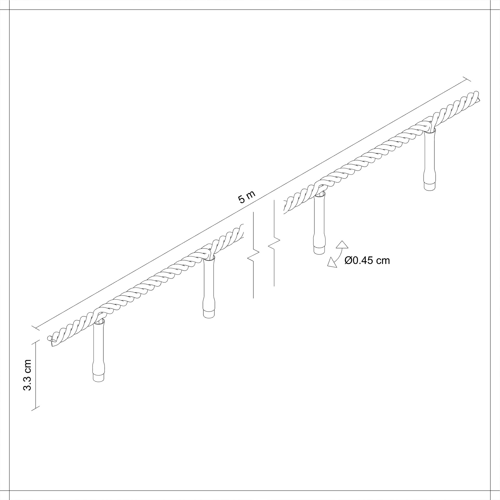 Serie Con Guirnalda Led color verde
