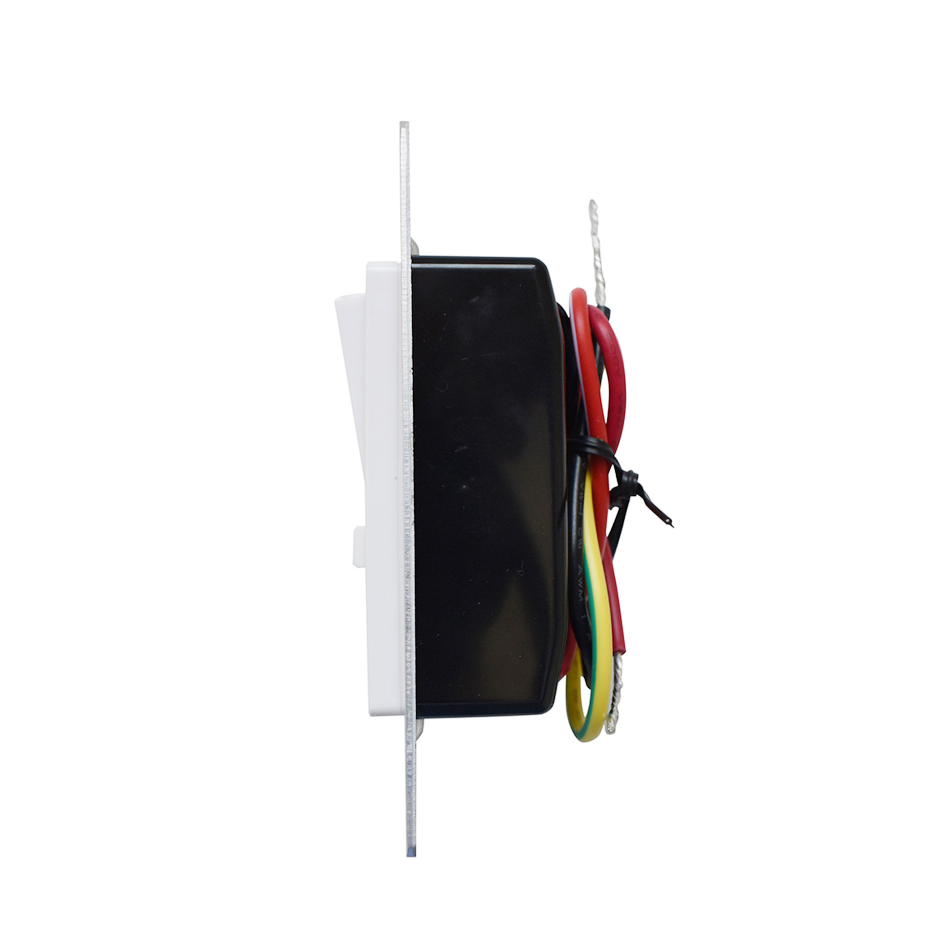 Interruptor de pared con regulador de potencia uso interior.