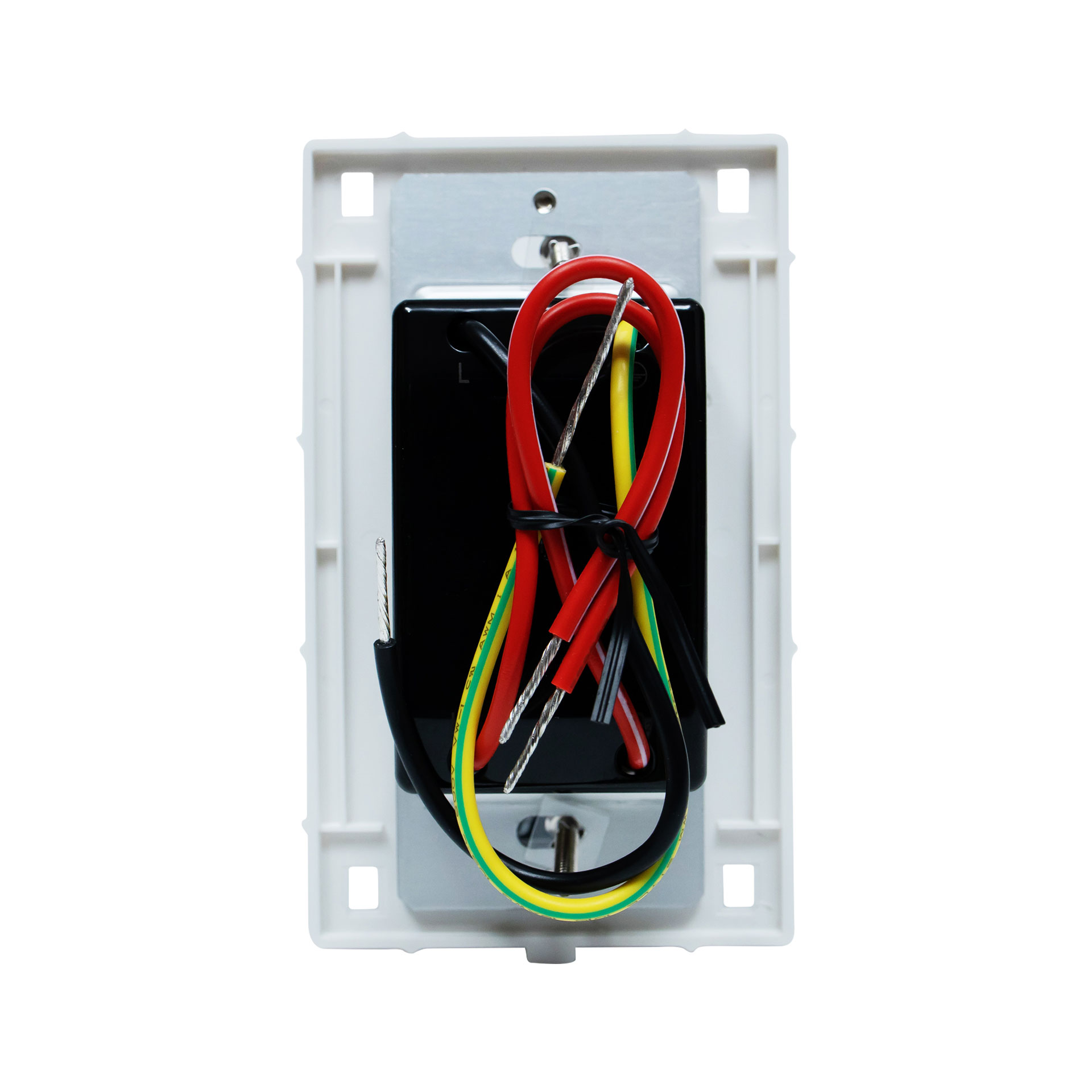 Interruptor de pared con regulador de potencia uso interior.
