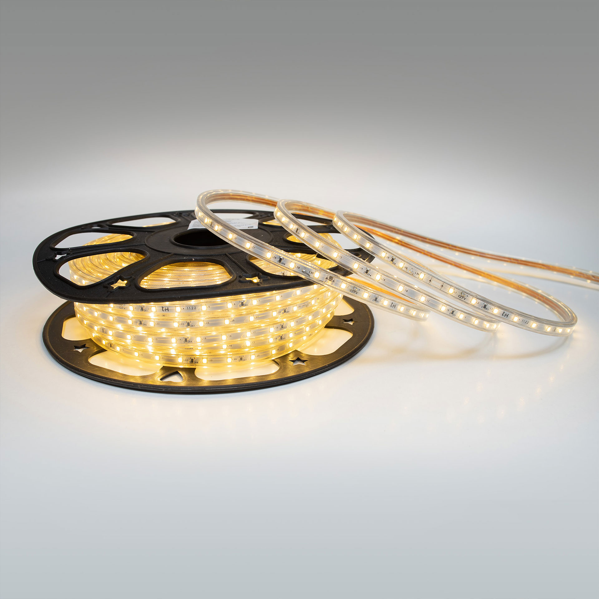 Manguera Flexible 60 Leds por metro, 2835 SMD, Exterior 25 M blanco calido