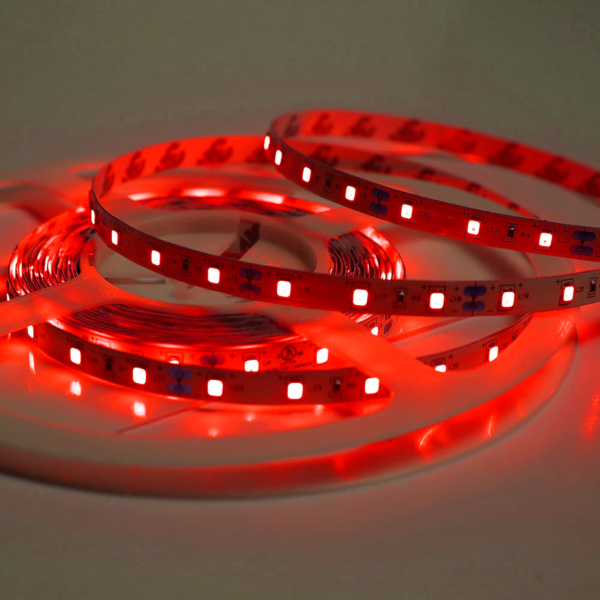 Tira Flexible 60 Leds por Metro, 2835 SMD, Interior Rojo