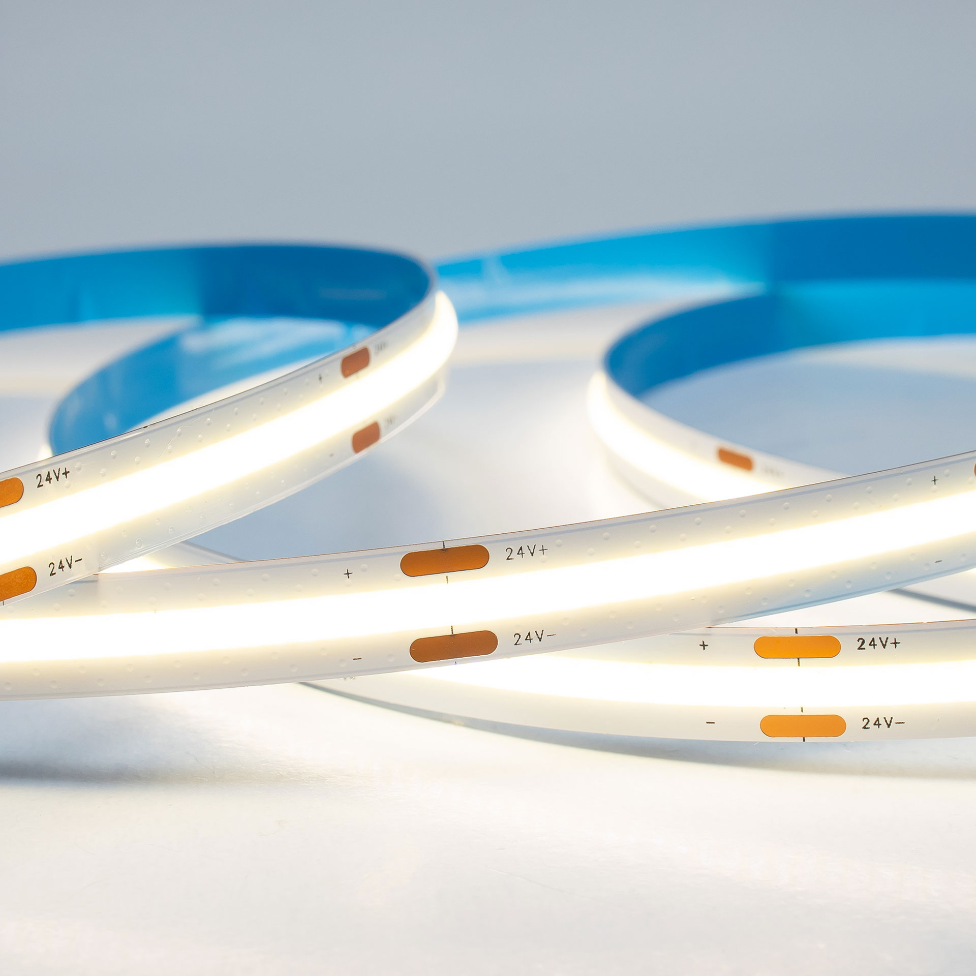 Tira Led COB Bajo Voltaje Blanco Neutro