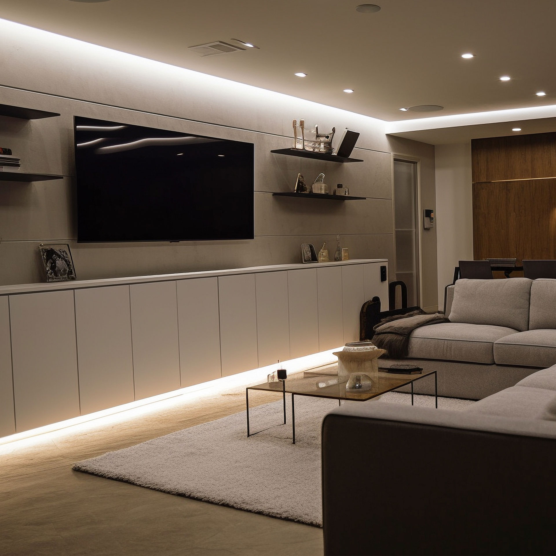 Tira Led COB Bajo Voltaje Blanco Neutro