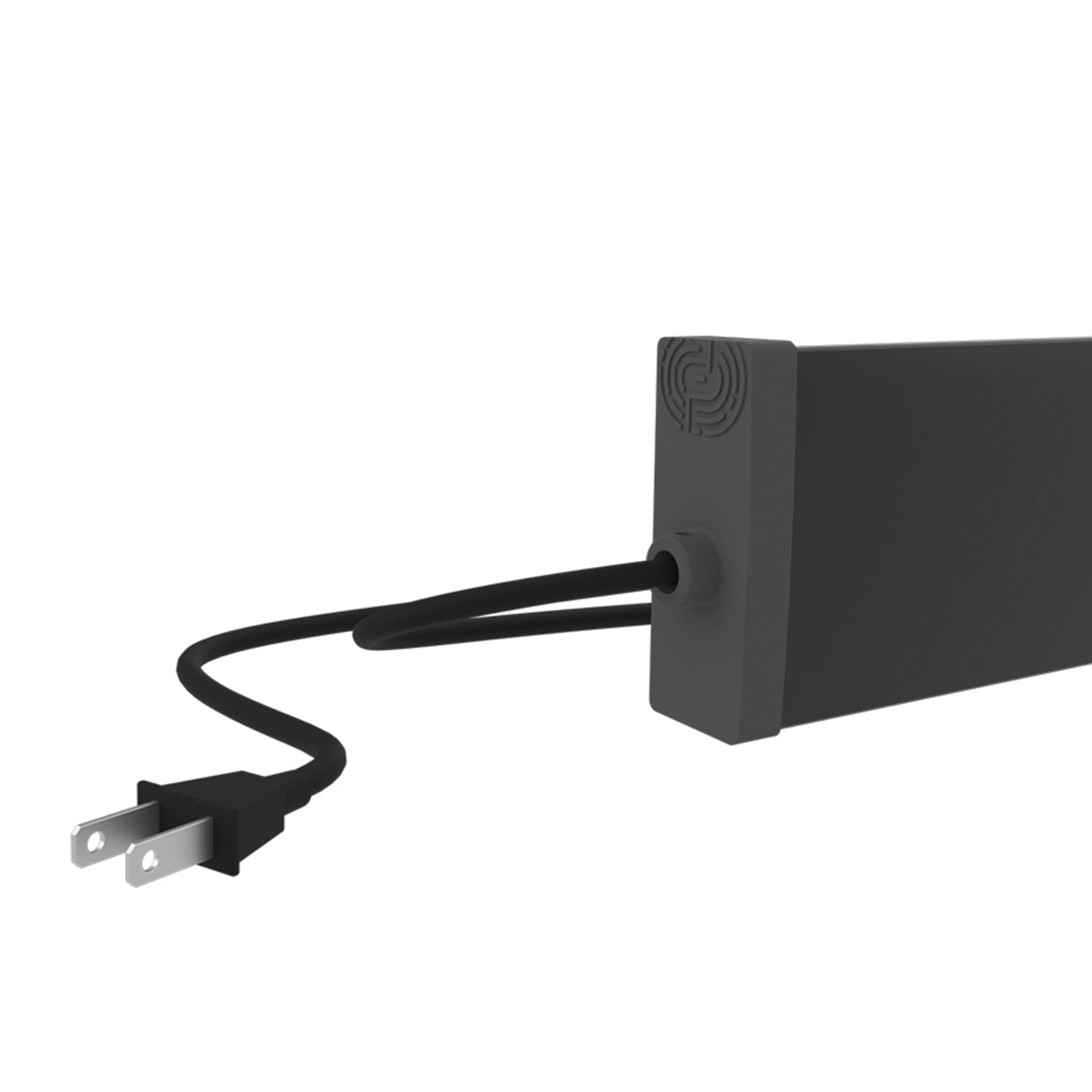 Luminario arbotante de 50cm en color madera nogal con iluminación blanco cálido