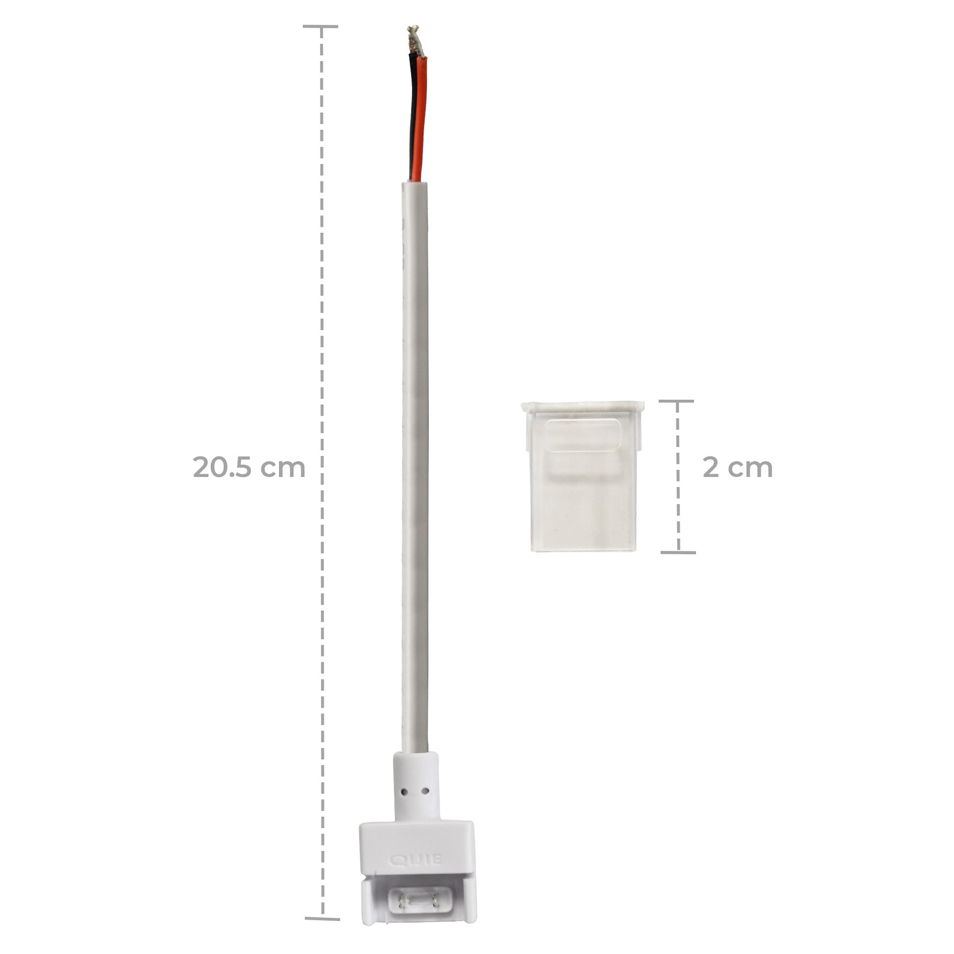 Cable conector para tira IP68 con led 5050