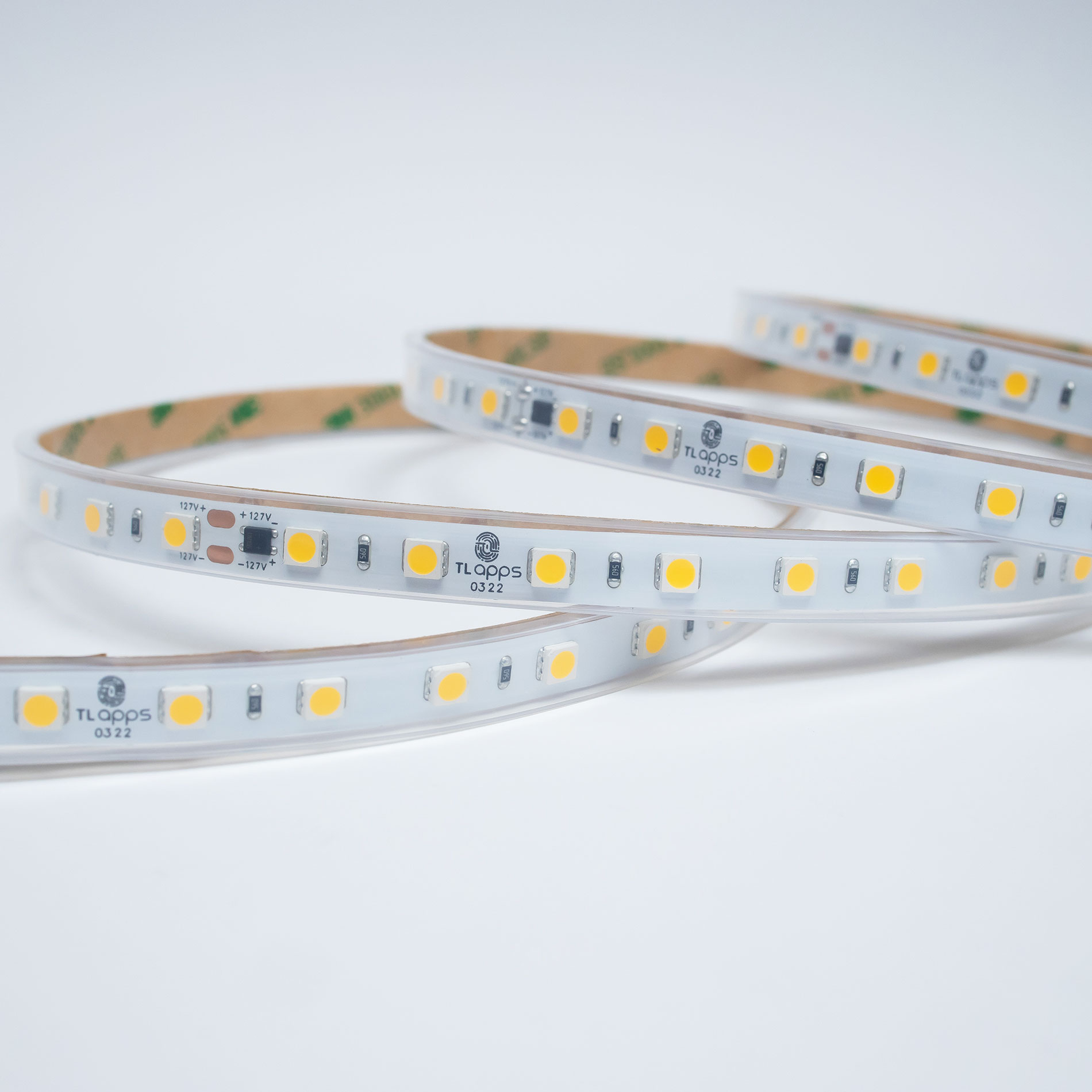 TIRA FLEXIBLE 60 LEDS |POR METRO, 5050 SMD 127 V, EXTERIOR / BLANCO NEUTRO