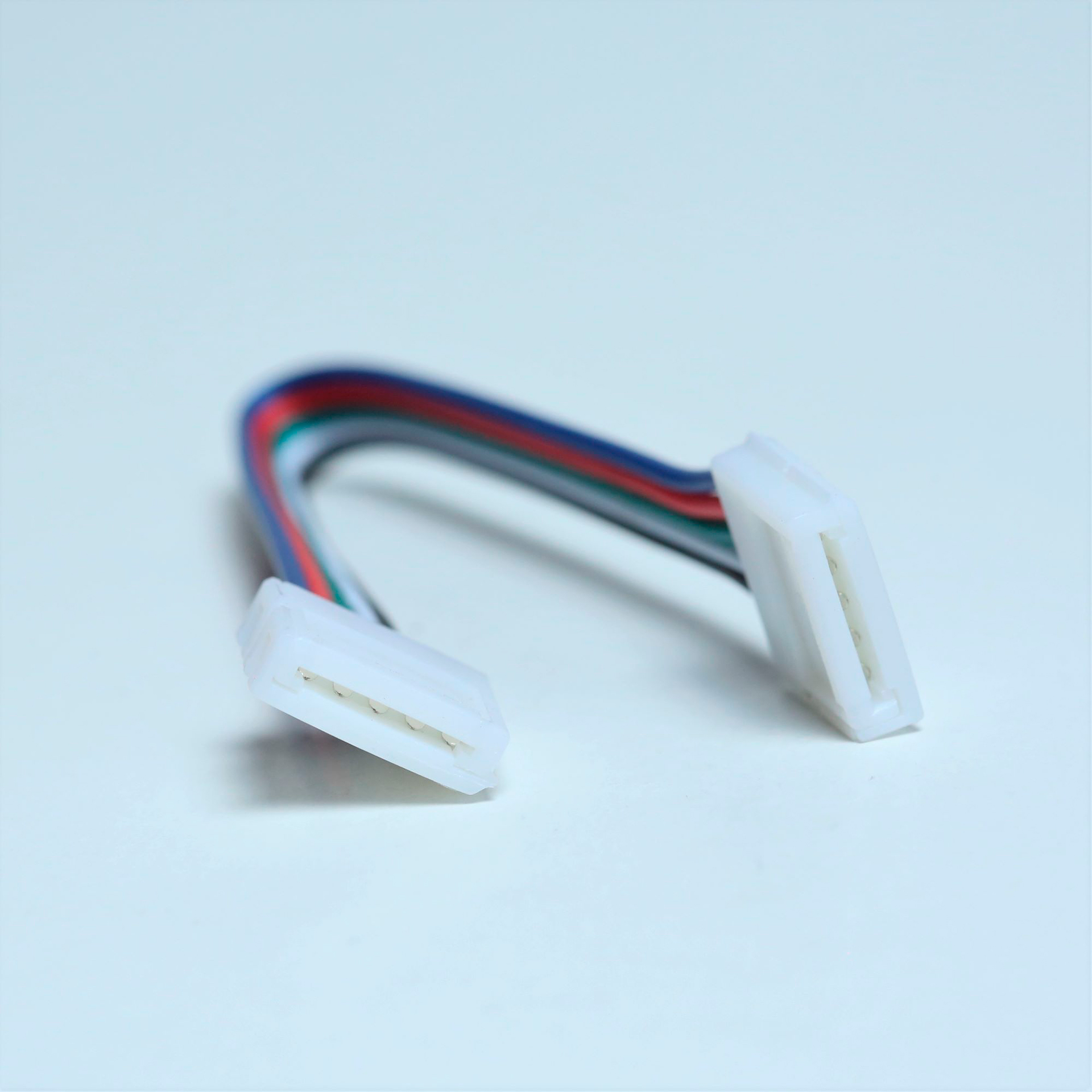 Conector esquina para unir tiras RGBW