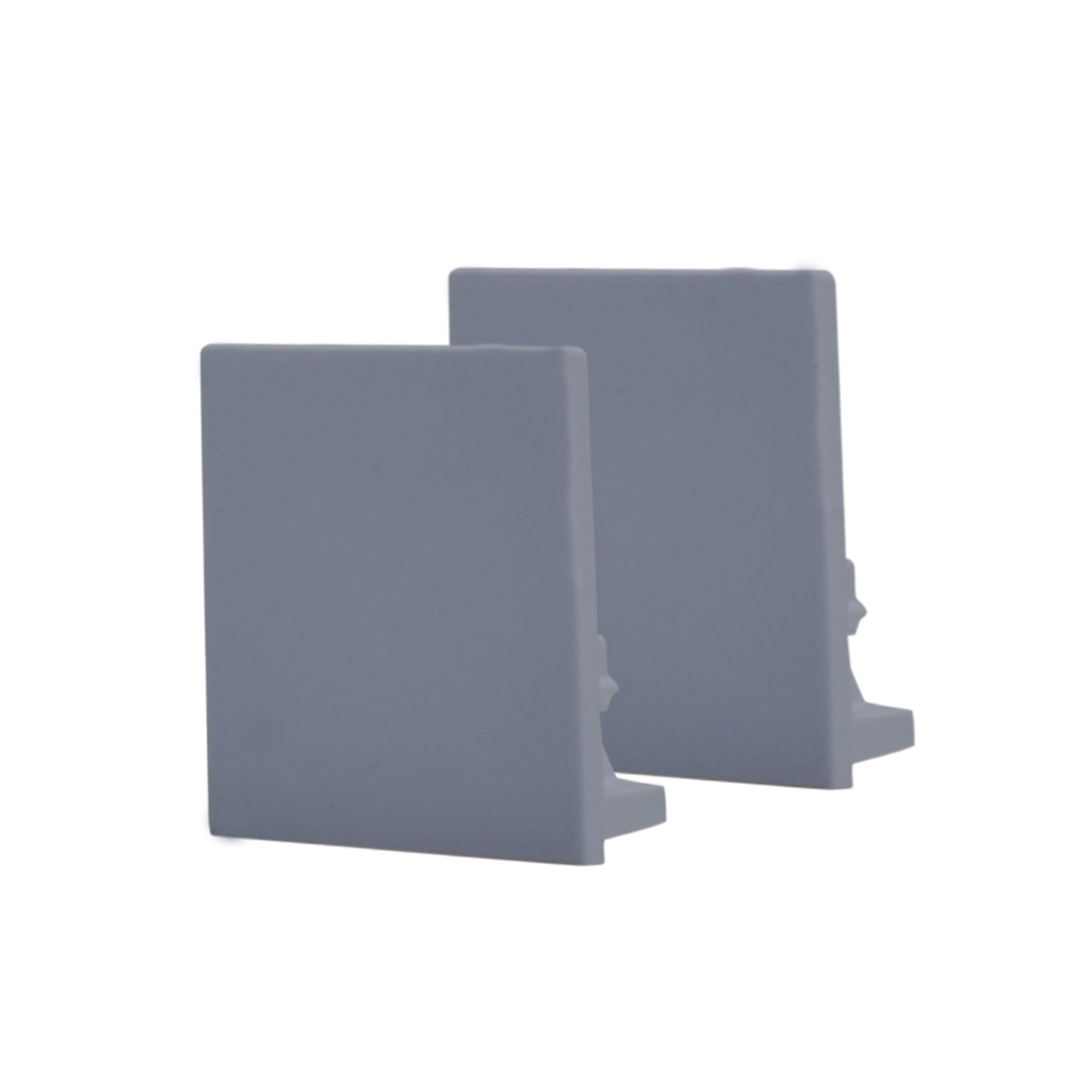 Juego de tapas para perfil para cubierta R en gris