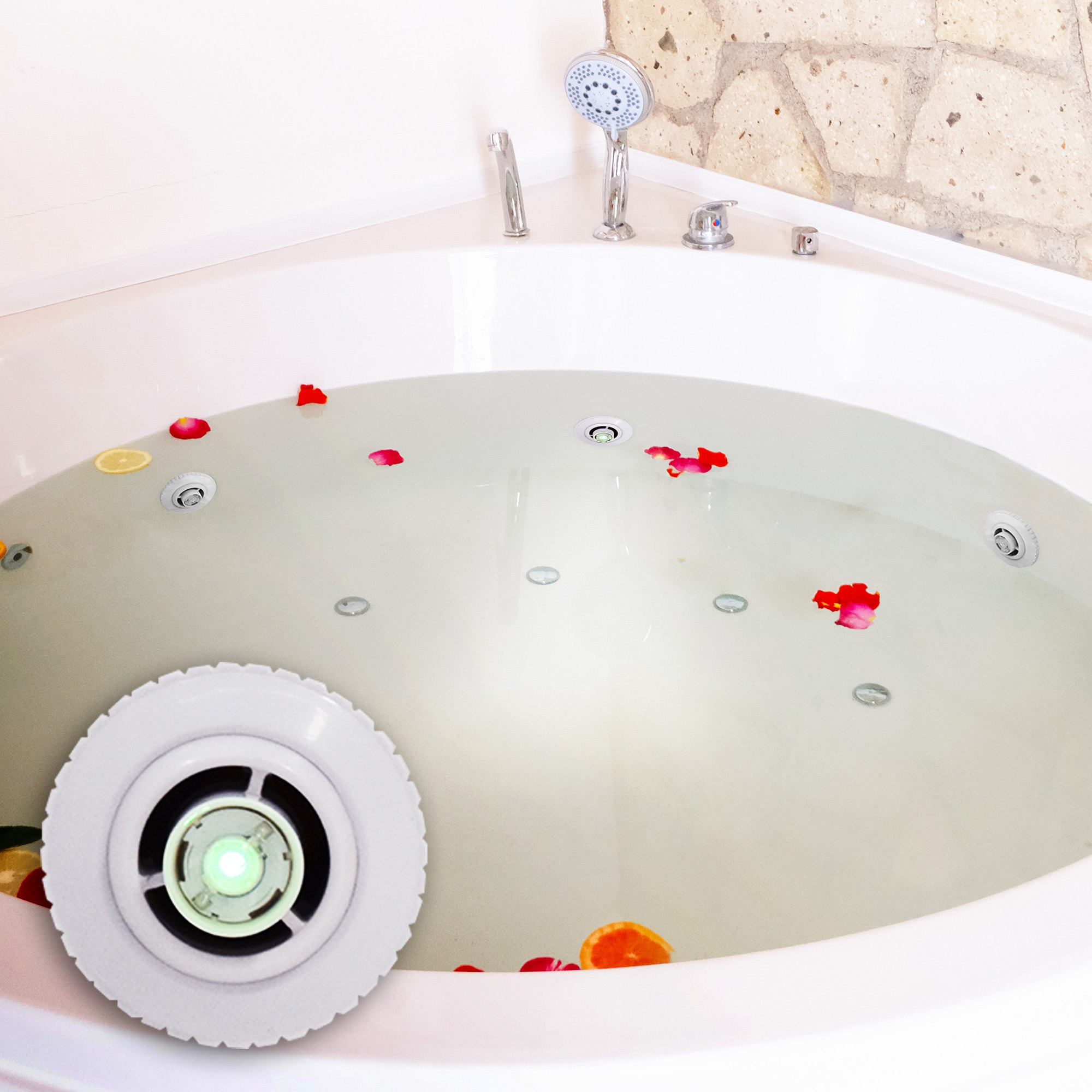 Luminario sumergible para chorro de piscina en color luz de día