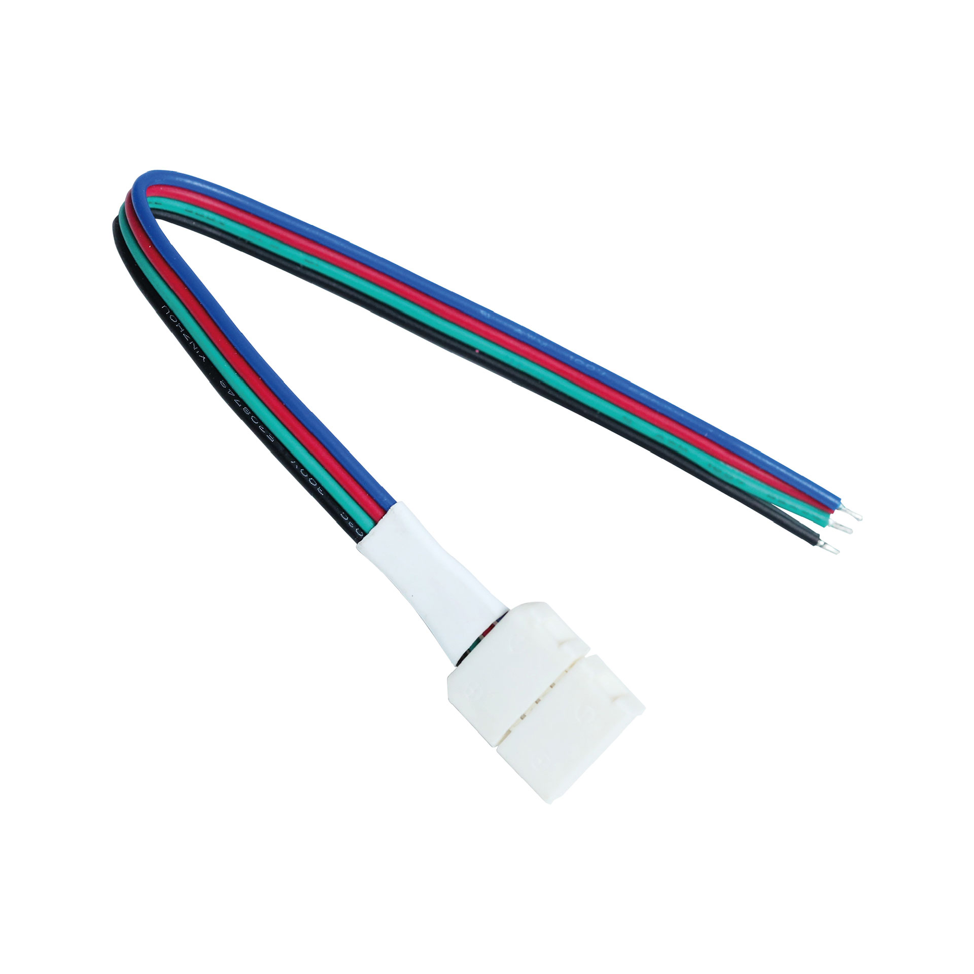 Set de 2 conectores para tiras RGBW a driver de proyecto