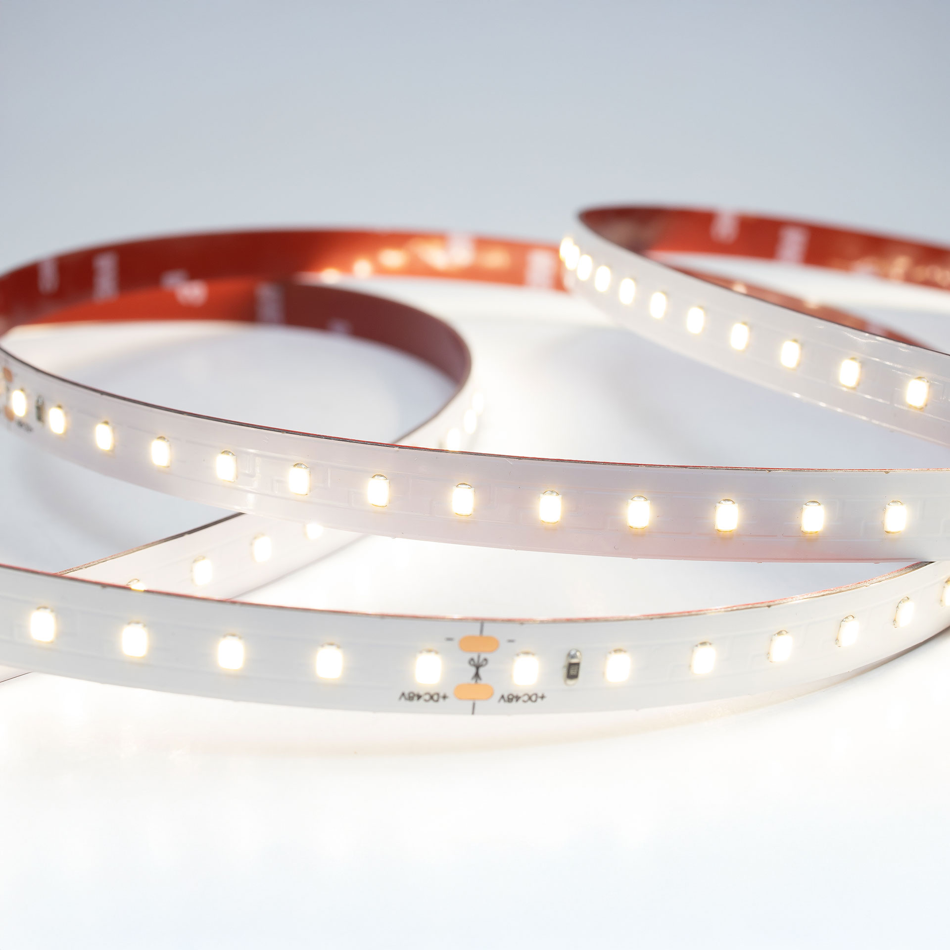 Tira flexible 90 LEDs, 2835 SMD 48 V exterior color blanco neutro