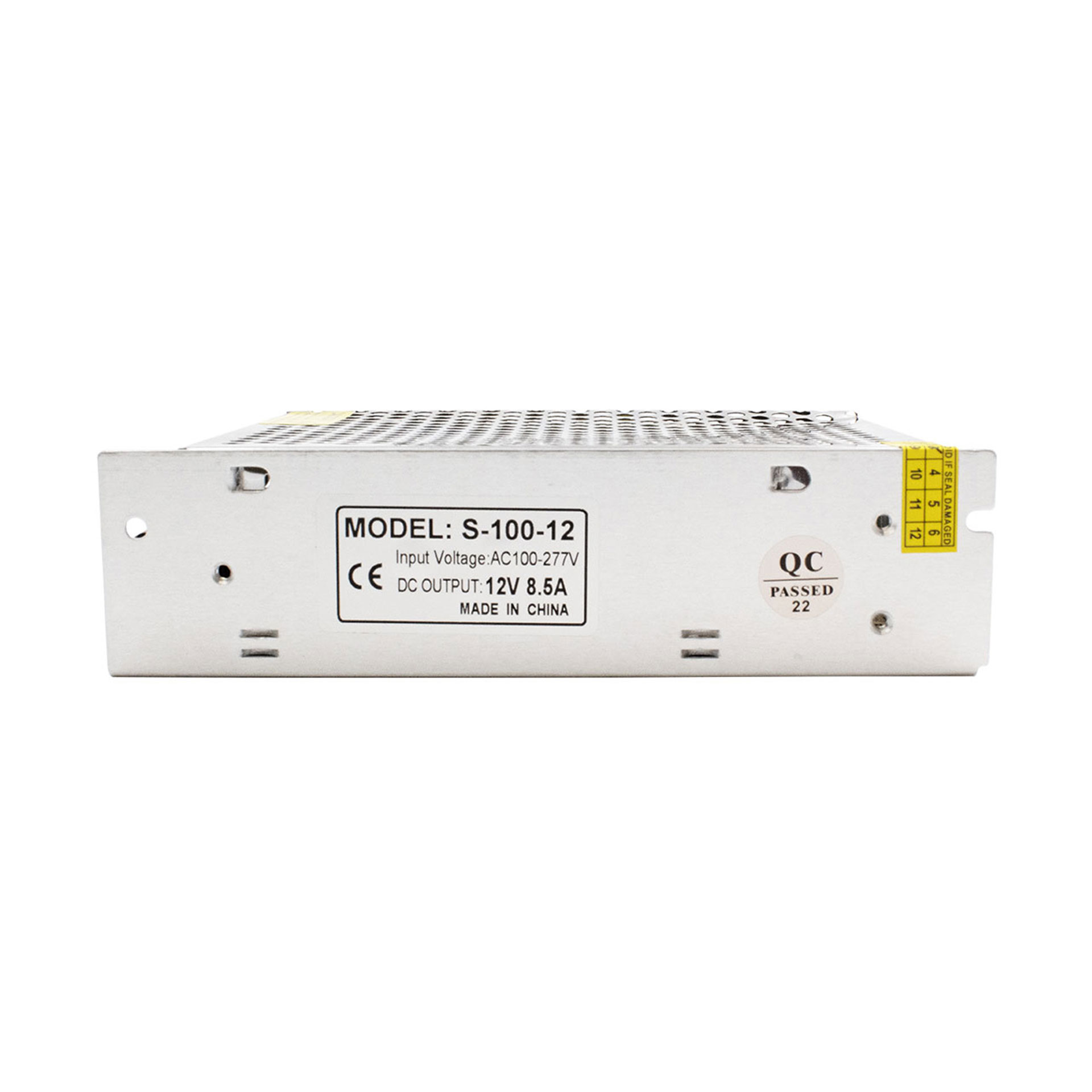 Driver 12 V DC, 100 Watts, IP20 uso interior, proyectos