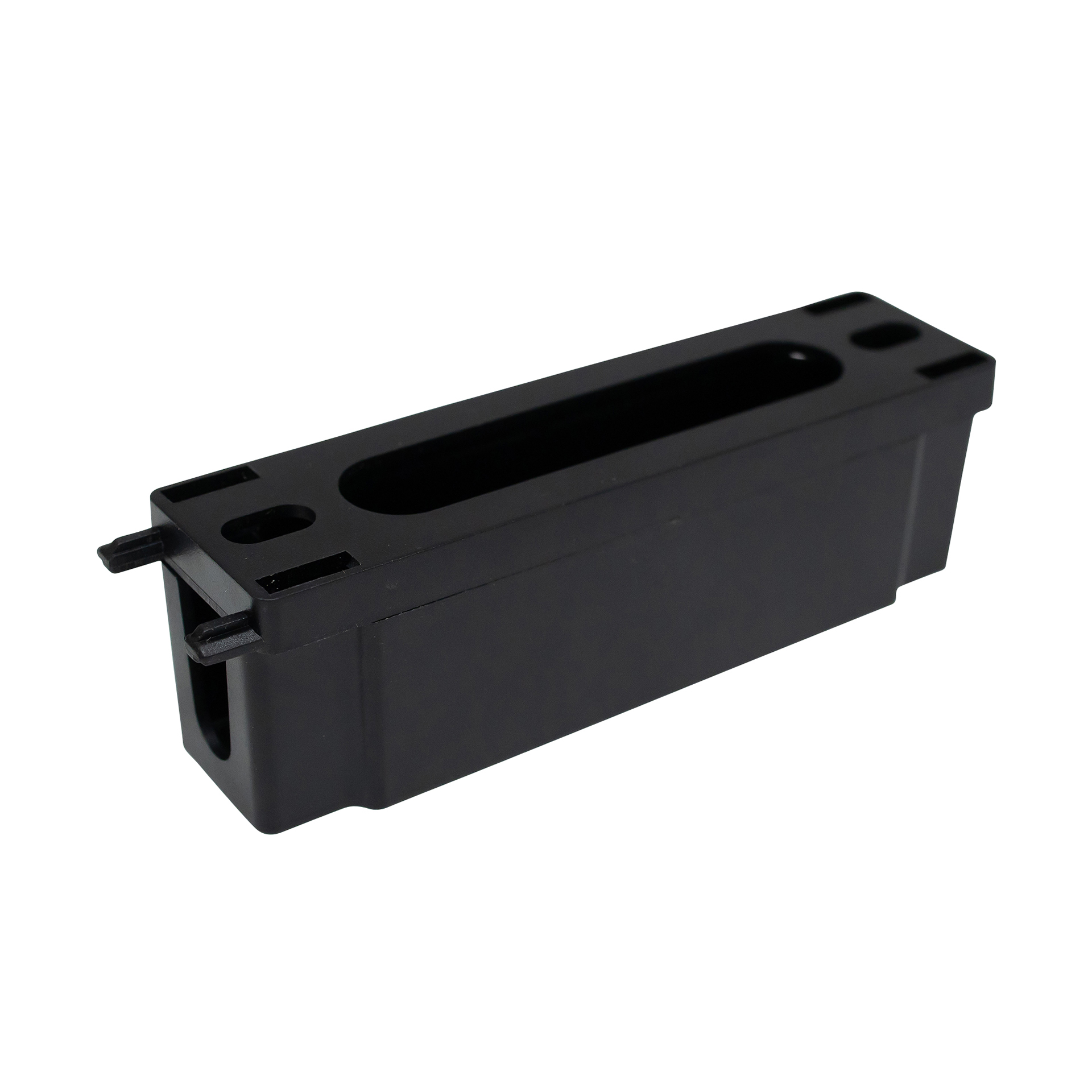 Tapa cubre salida de cable para base de tracklight slim en color negro.