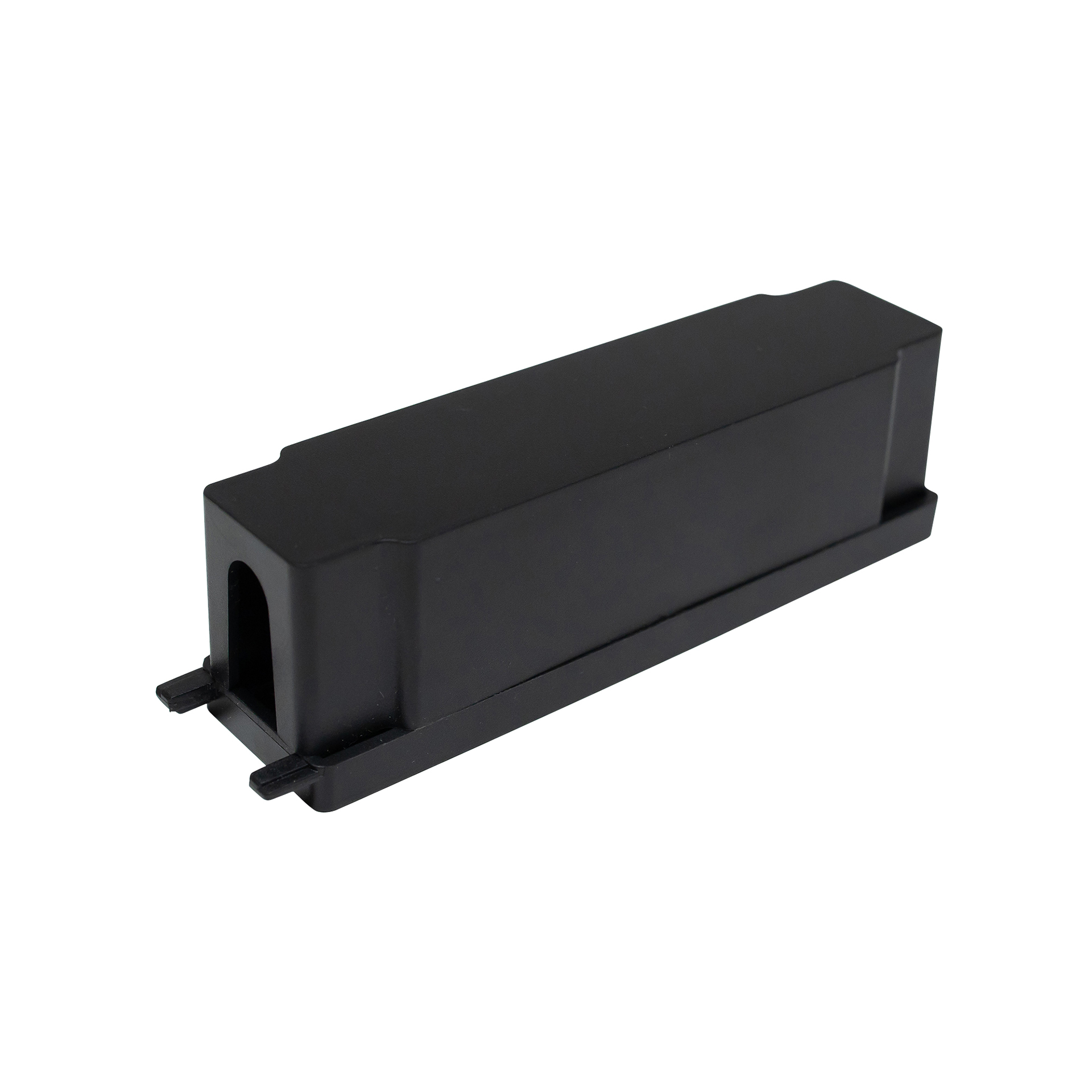Tapa cubre salida de cable para base de tracklight slim en color negro.