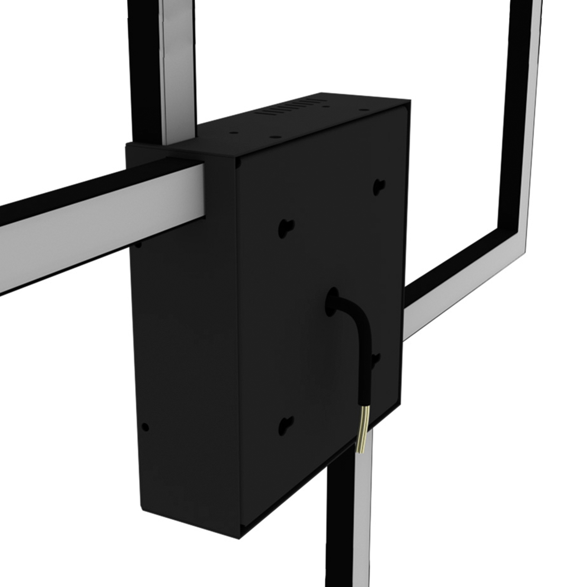 Luminarios de figuras geométricas para muro o techo en color blanco con iluminación blanco calido