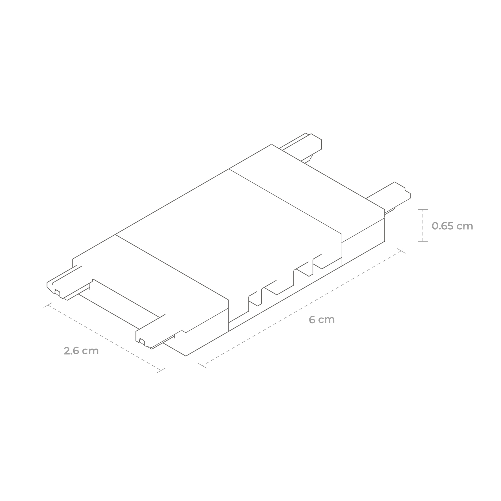 Conector recto para base de Tracklight en línea recta