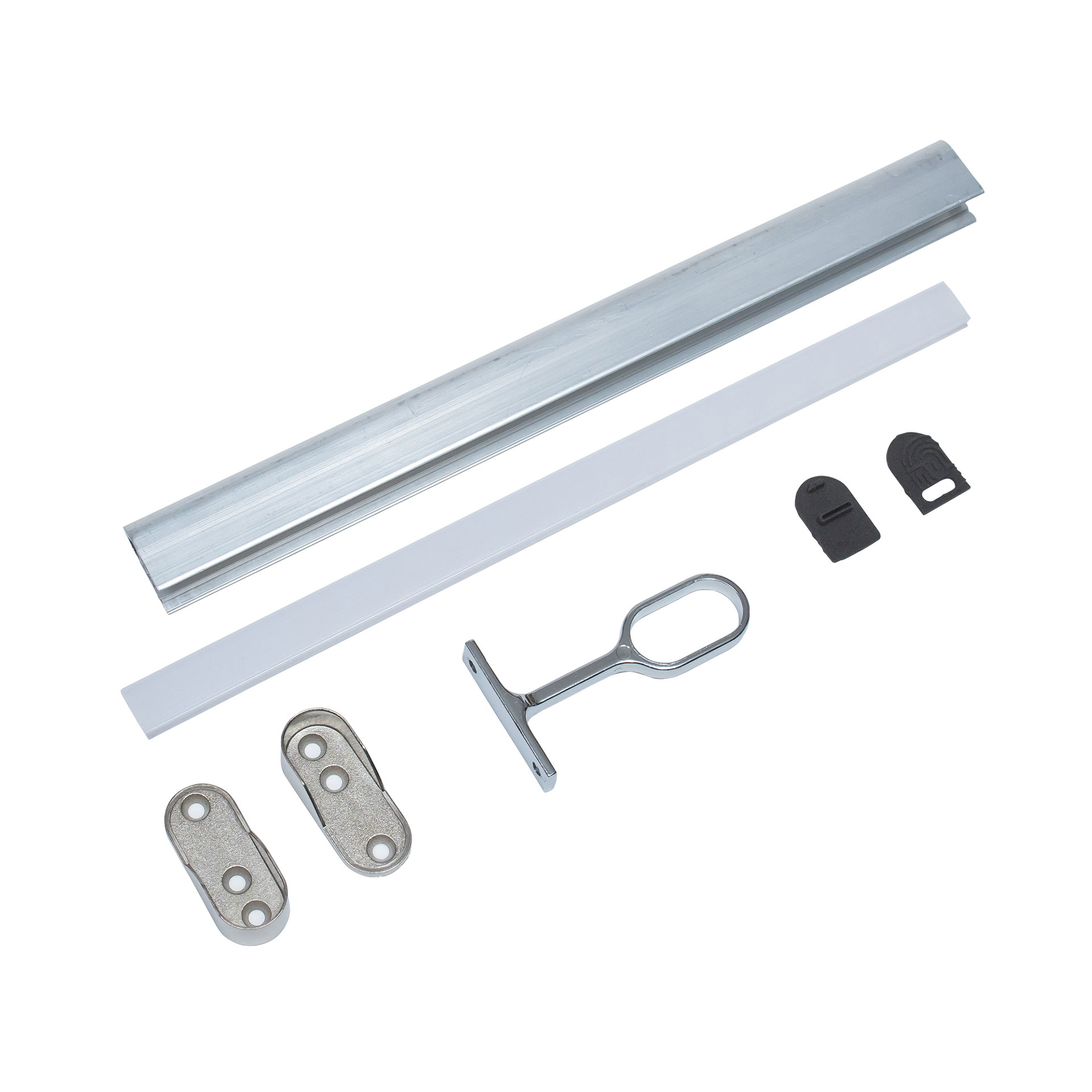 Perfil lineal de aluminio para closet en color champagne