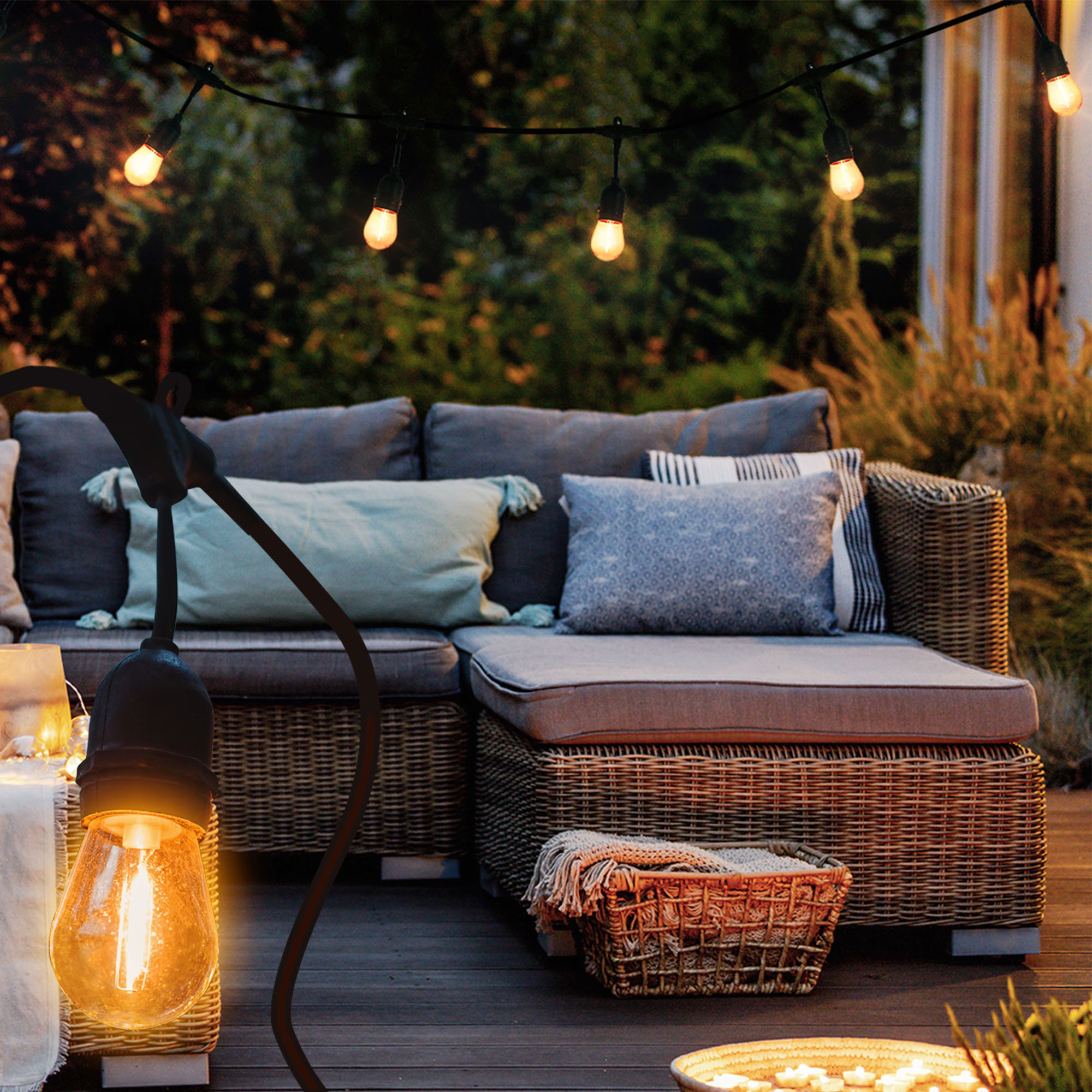 Serie de 24 Lámparas para exteriores