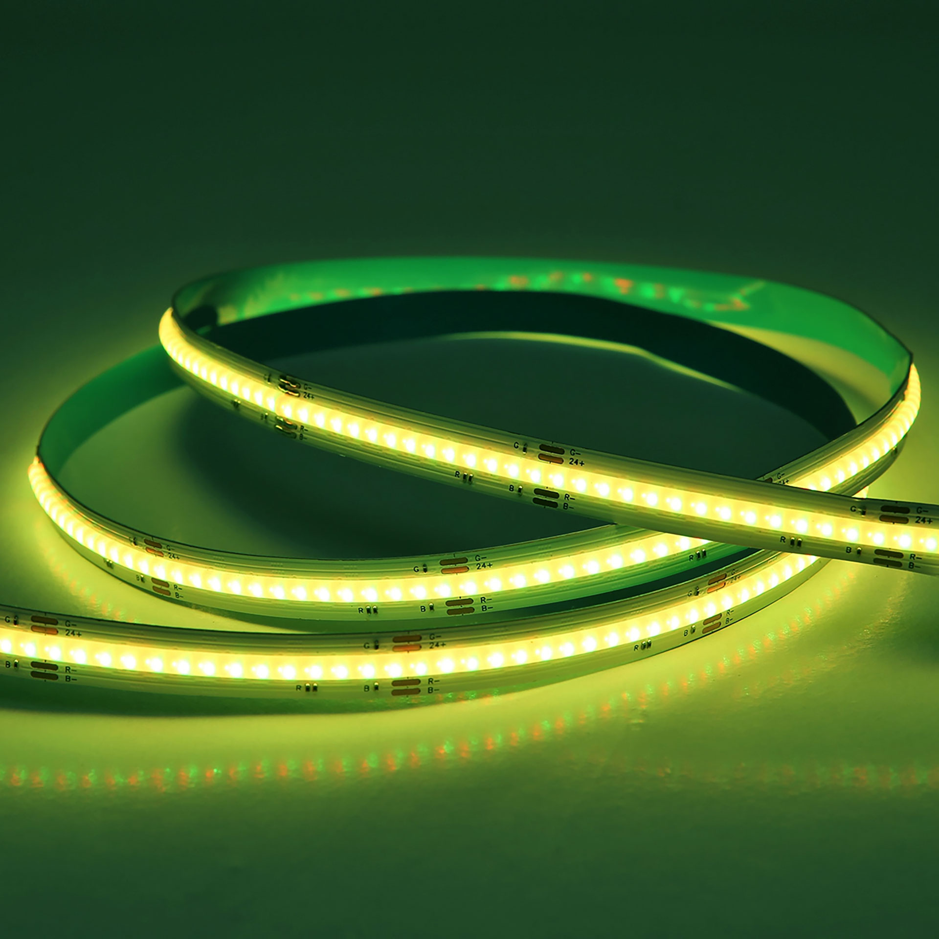 Tira flexible COB LED Verde